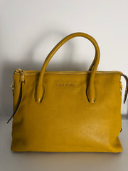 Borsa Miu Miu in Pelle Madras in Color Senape