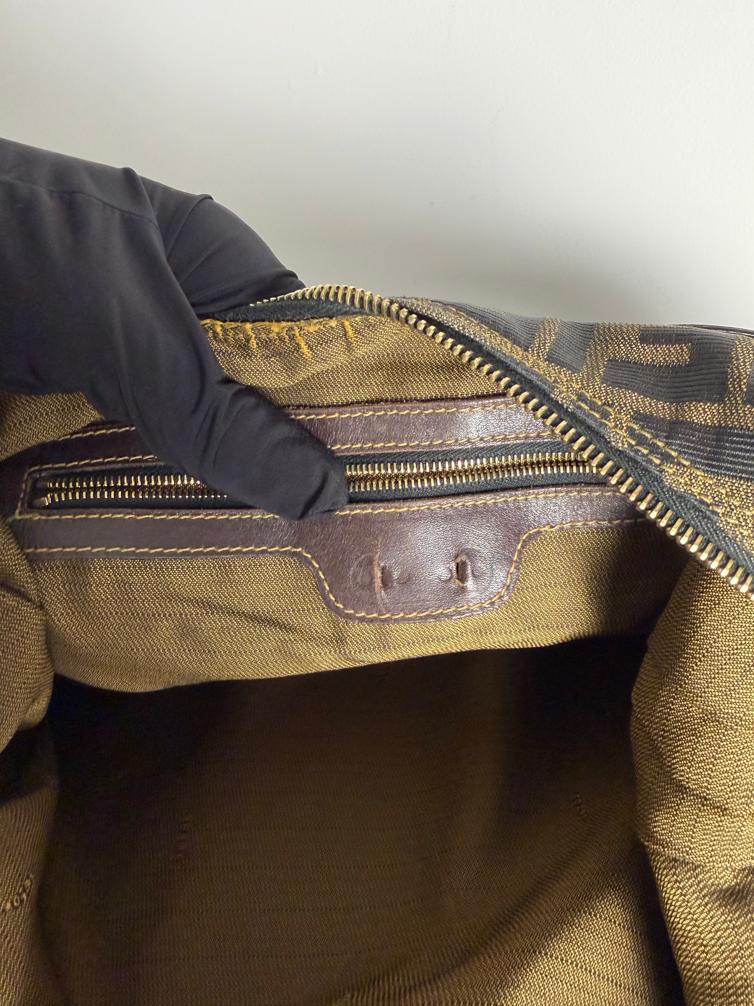 Borsa Fendi Vintage in Tela Zucca