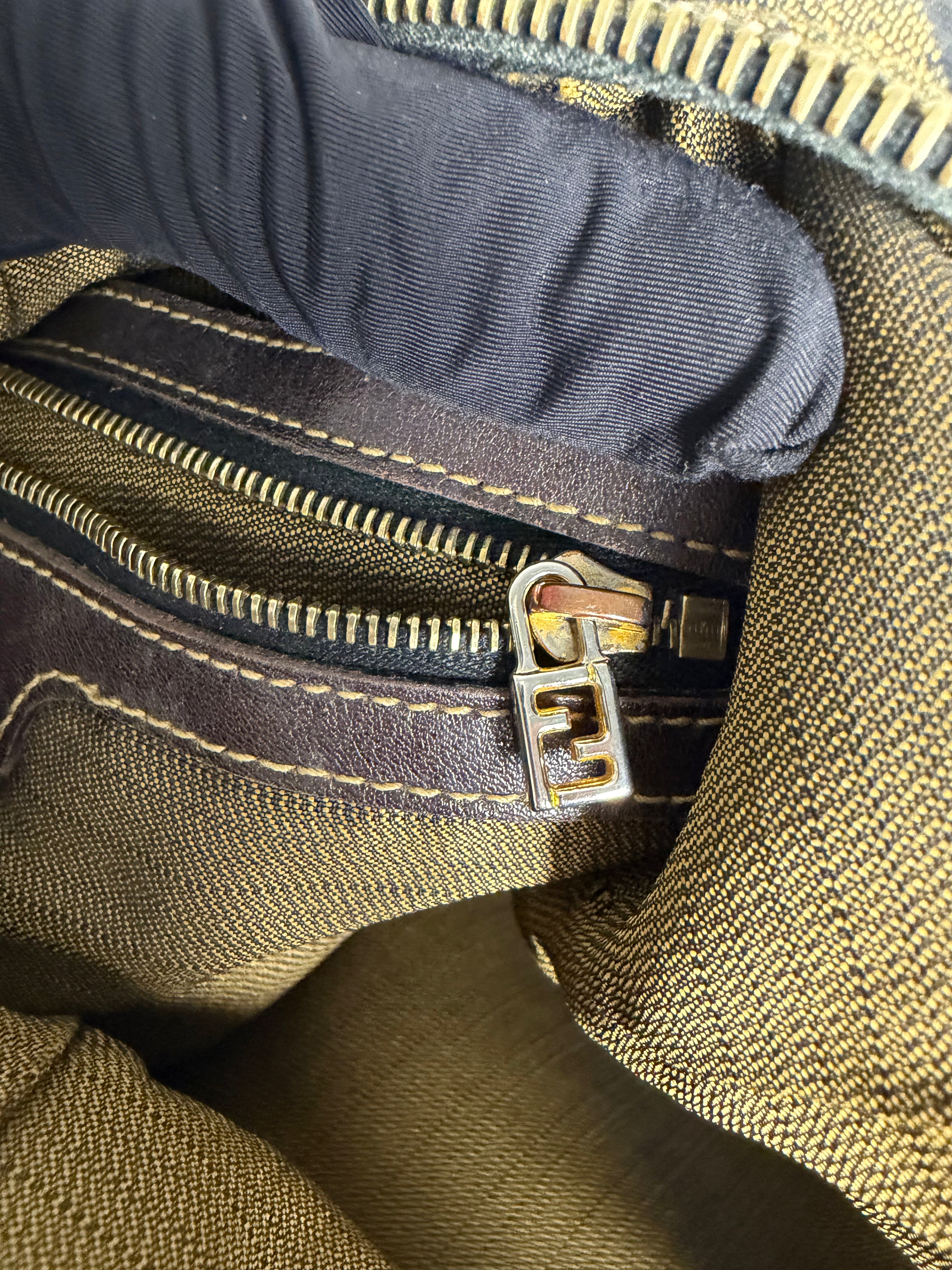 Borsa Fendi Vintage in Tela Zucca
