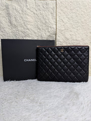 Pochette Chanel in Pelle Nera