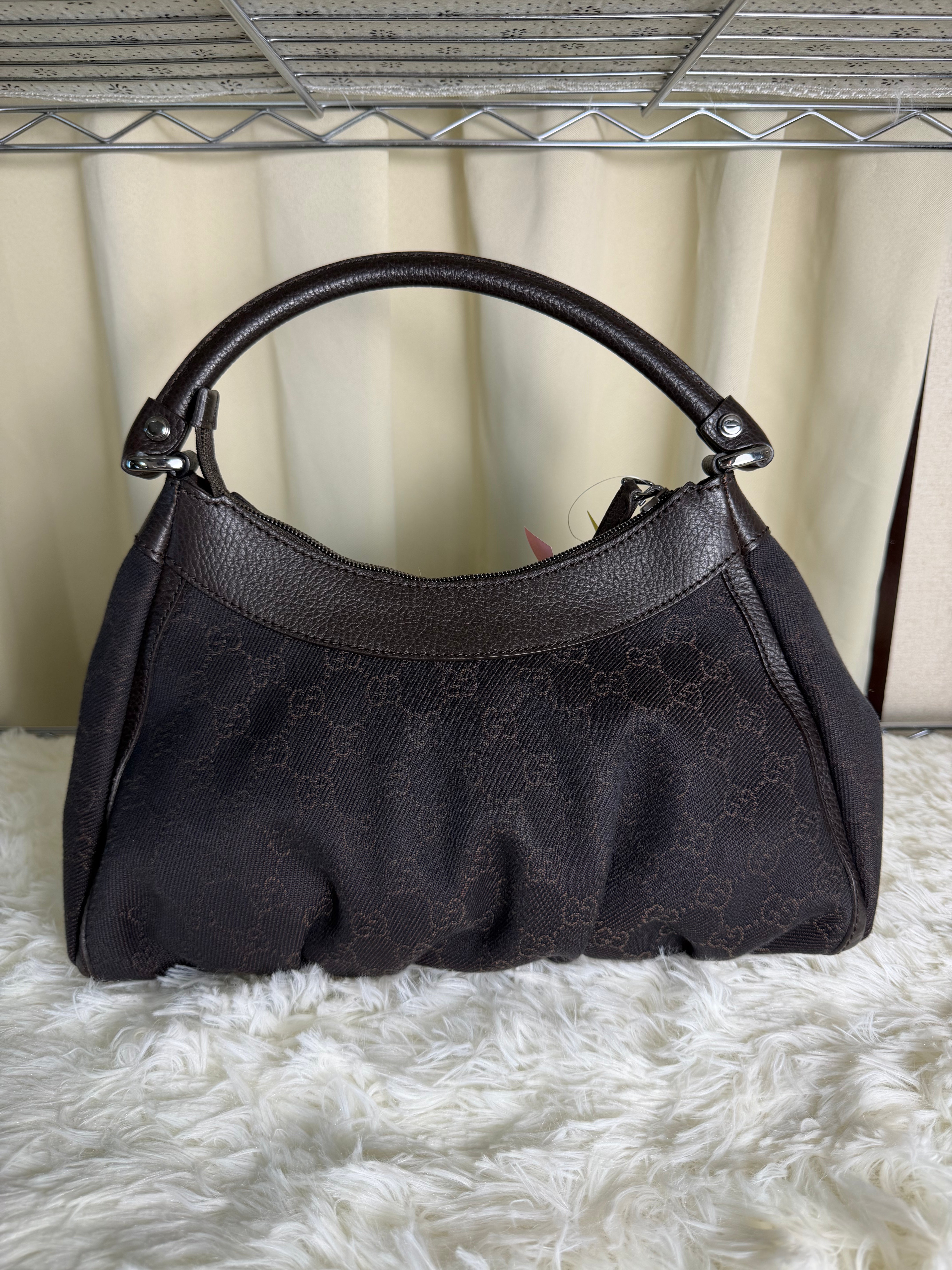 Borsa a Spalla Gucci Abbey D-Ring in Tela GG