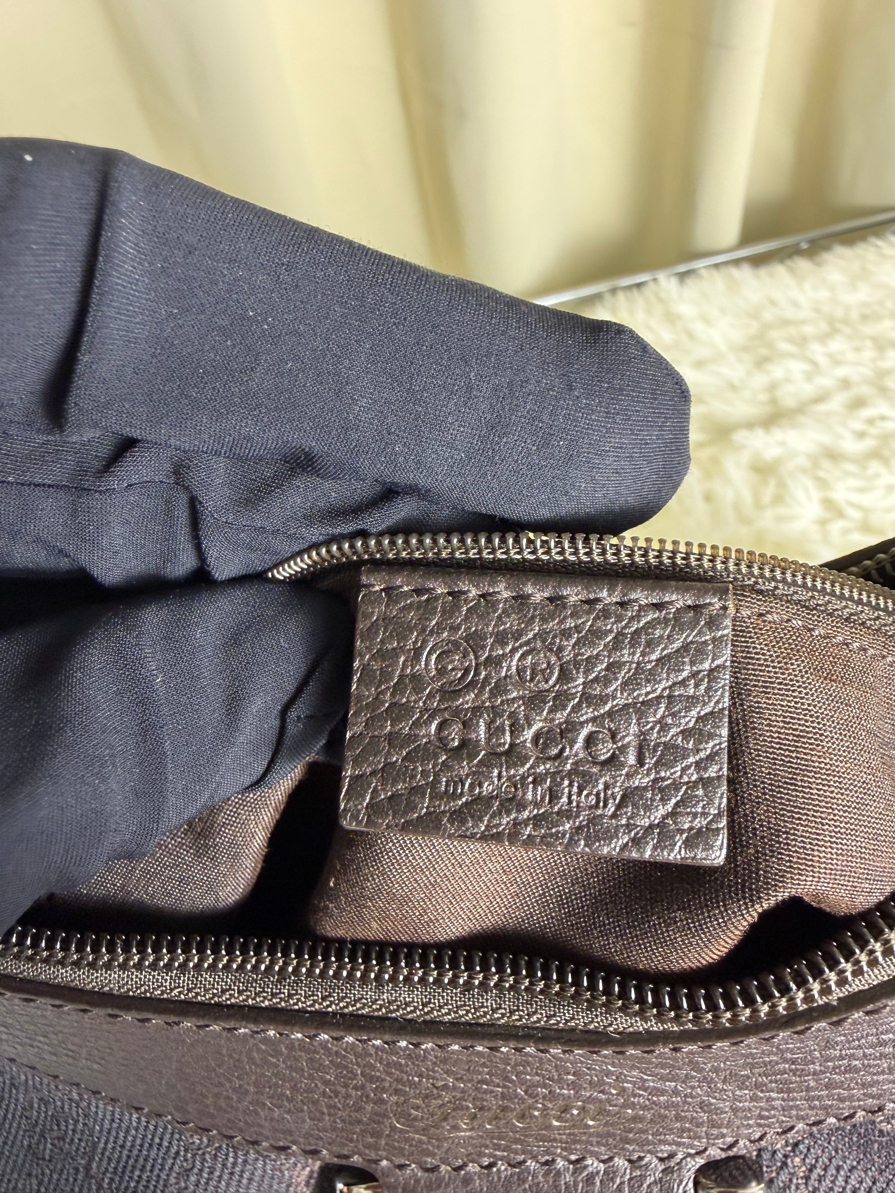 Borsa a Spalla Gucci Abbey D-Ring in Tela GG