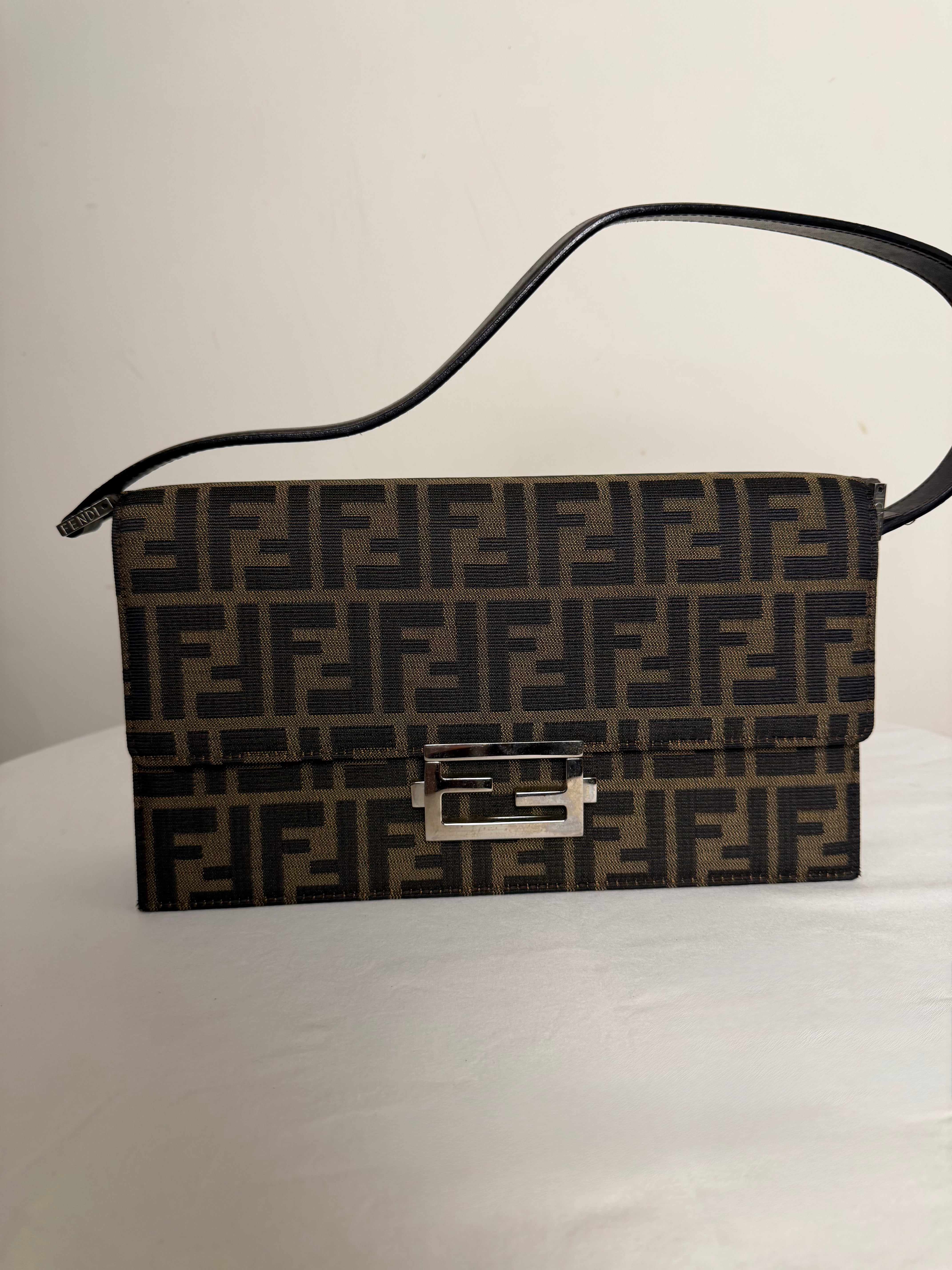 Fendi Zucca Baguette in Canvas
