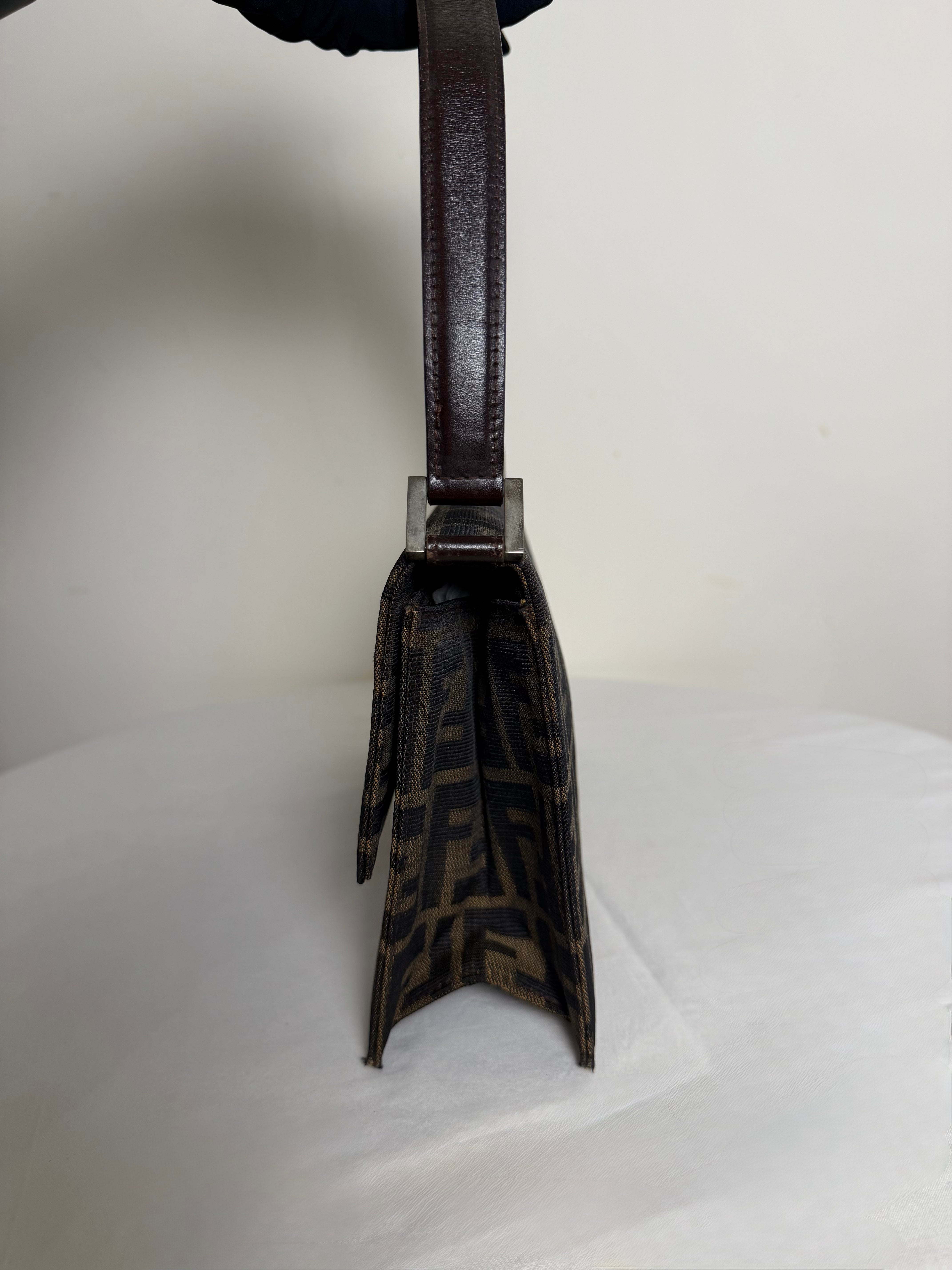 Fendi Zucca Baguette in Canvas