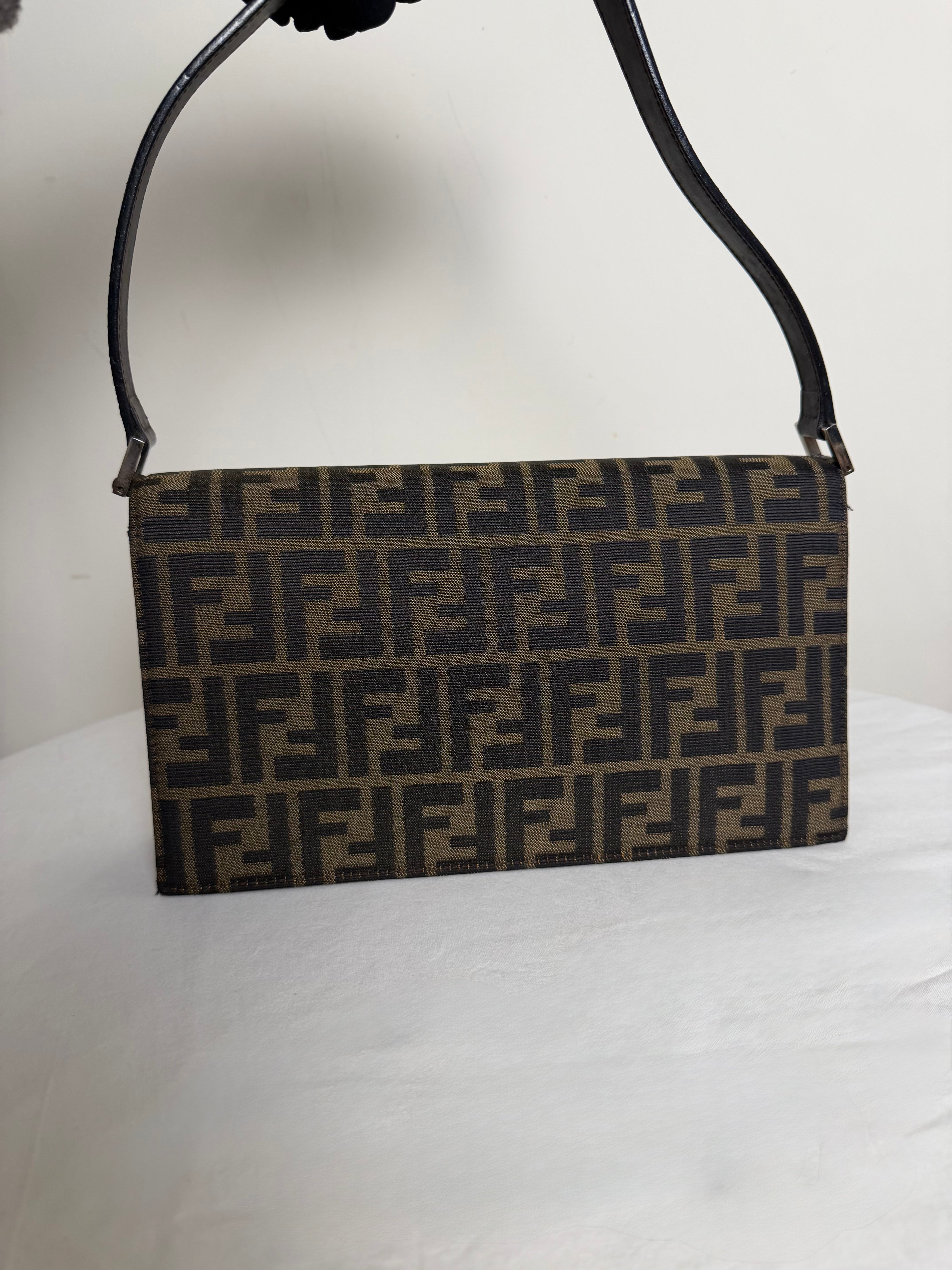Fendi Zucca Baguette in Canvas