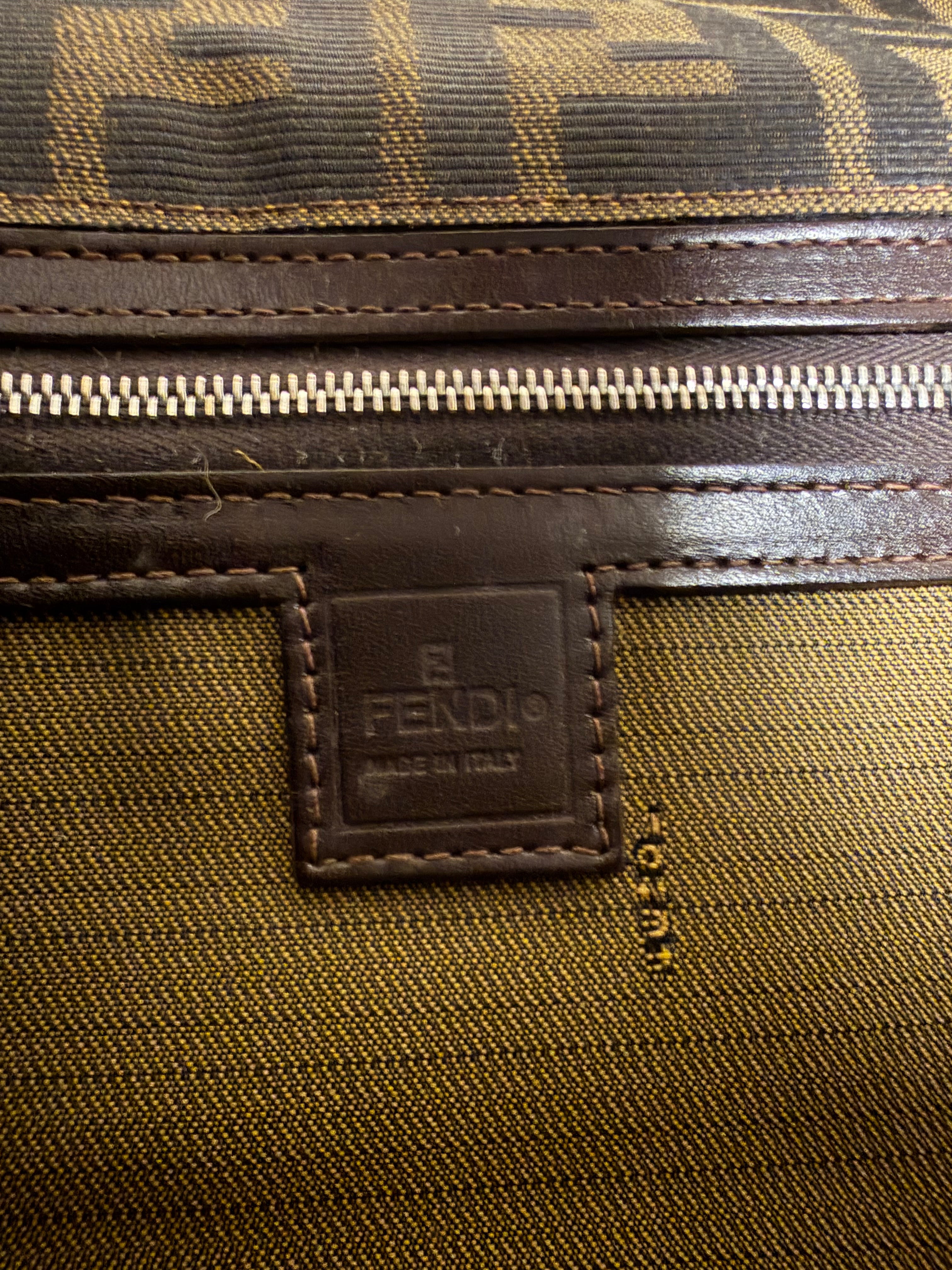 Fendi Zucca Baguette in Canvas