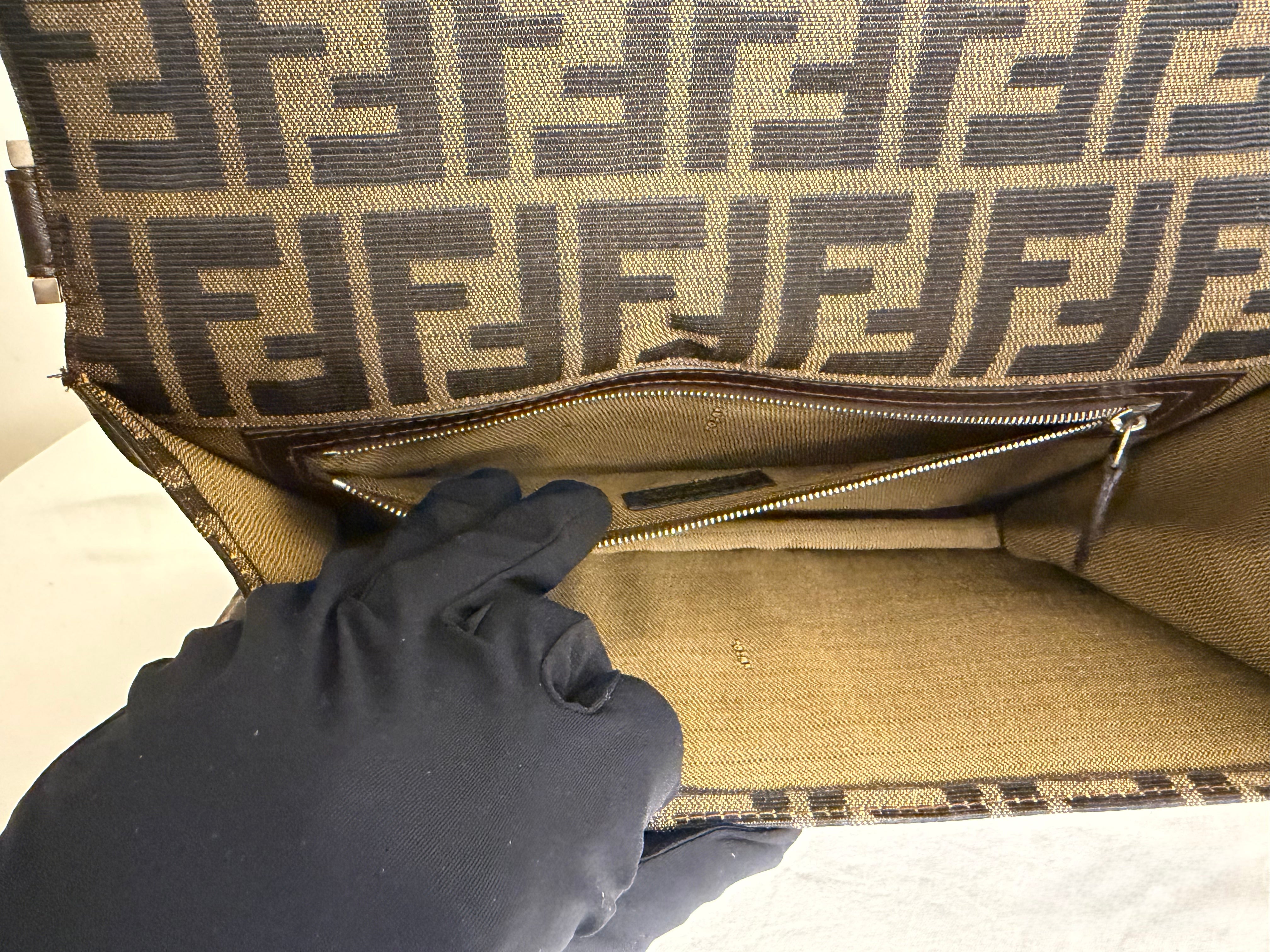 Fendi Zucca Baguette in Canvas
