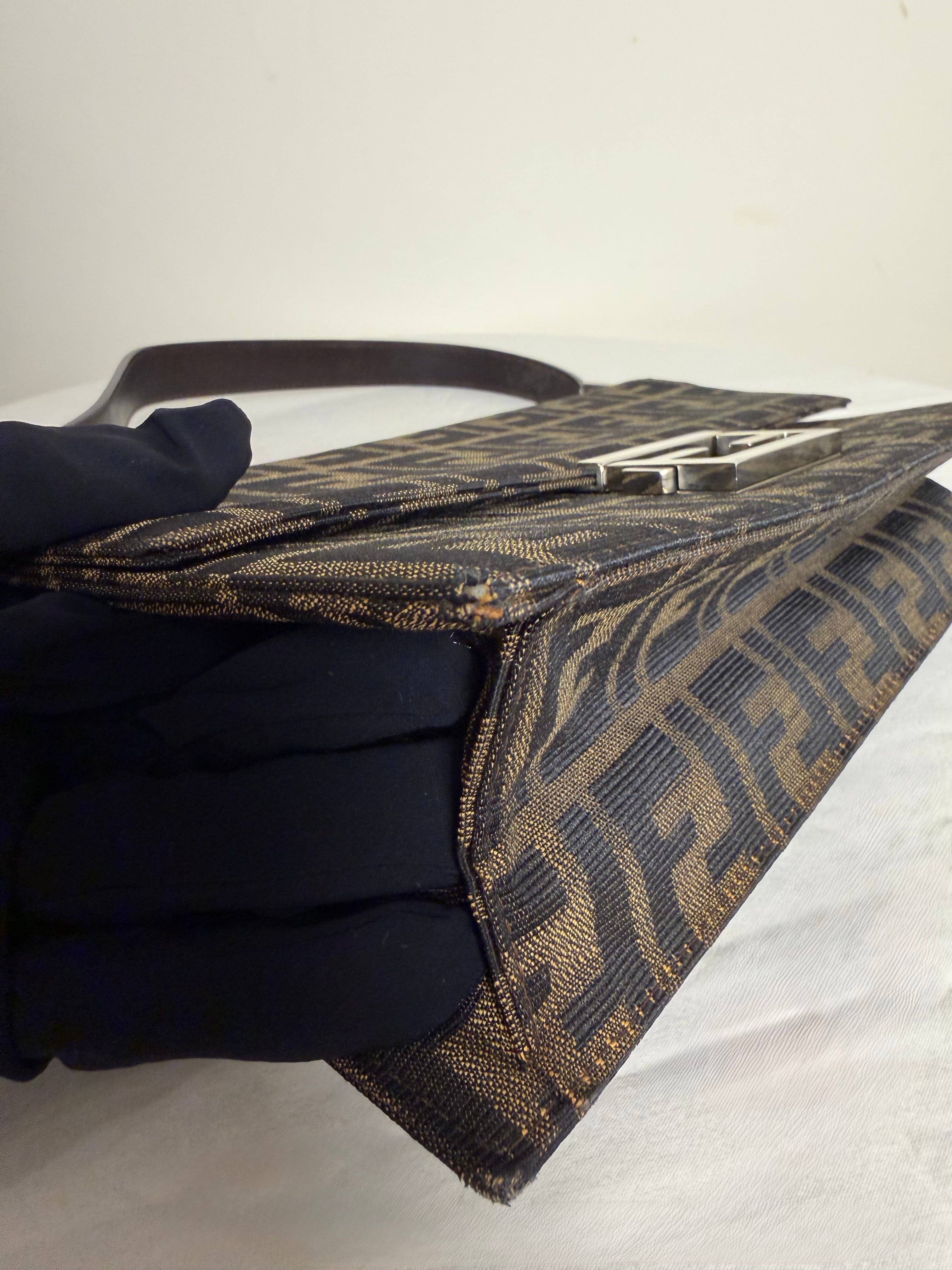 Fendi Zucca Baguette in Canvas