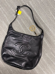 Borsa a Spalla Vintage in Pelle Nera di Chanel