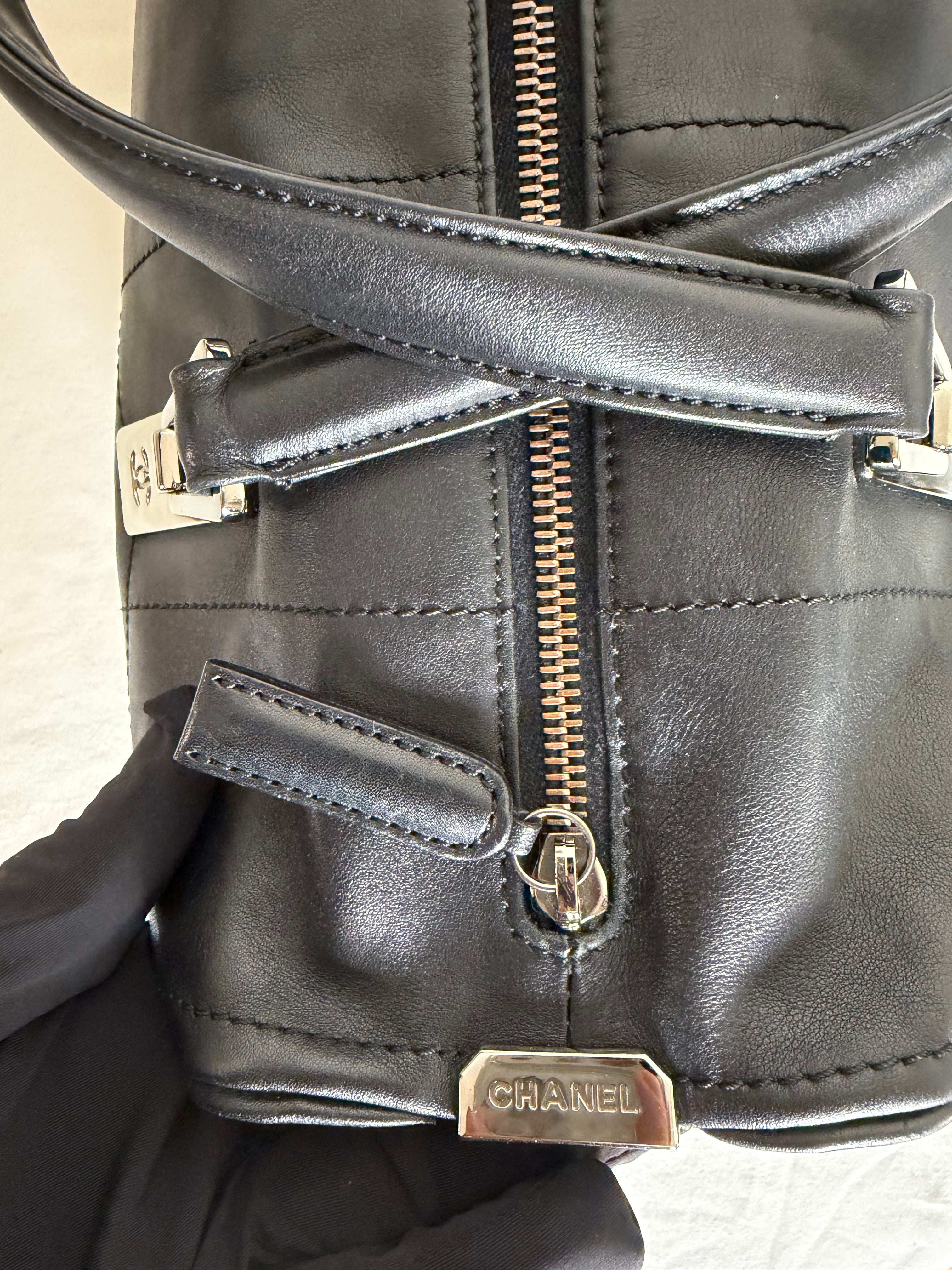 Chanel Boston Bowling Bag in Pelle