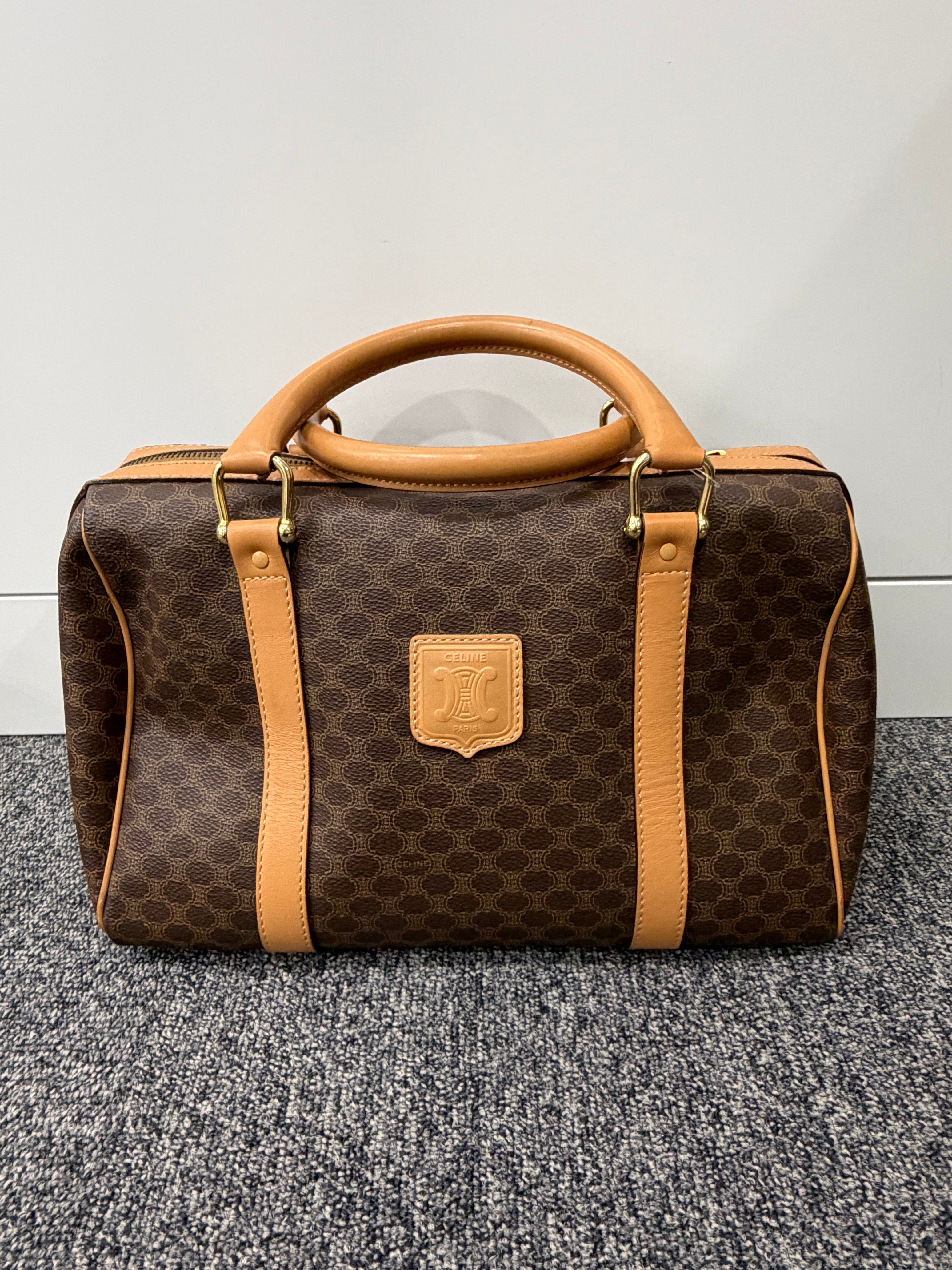 Borsa Boston Vintage Céline con Motivo Macadam