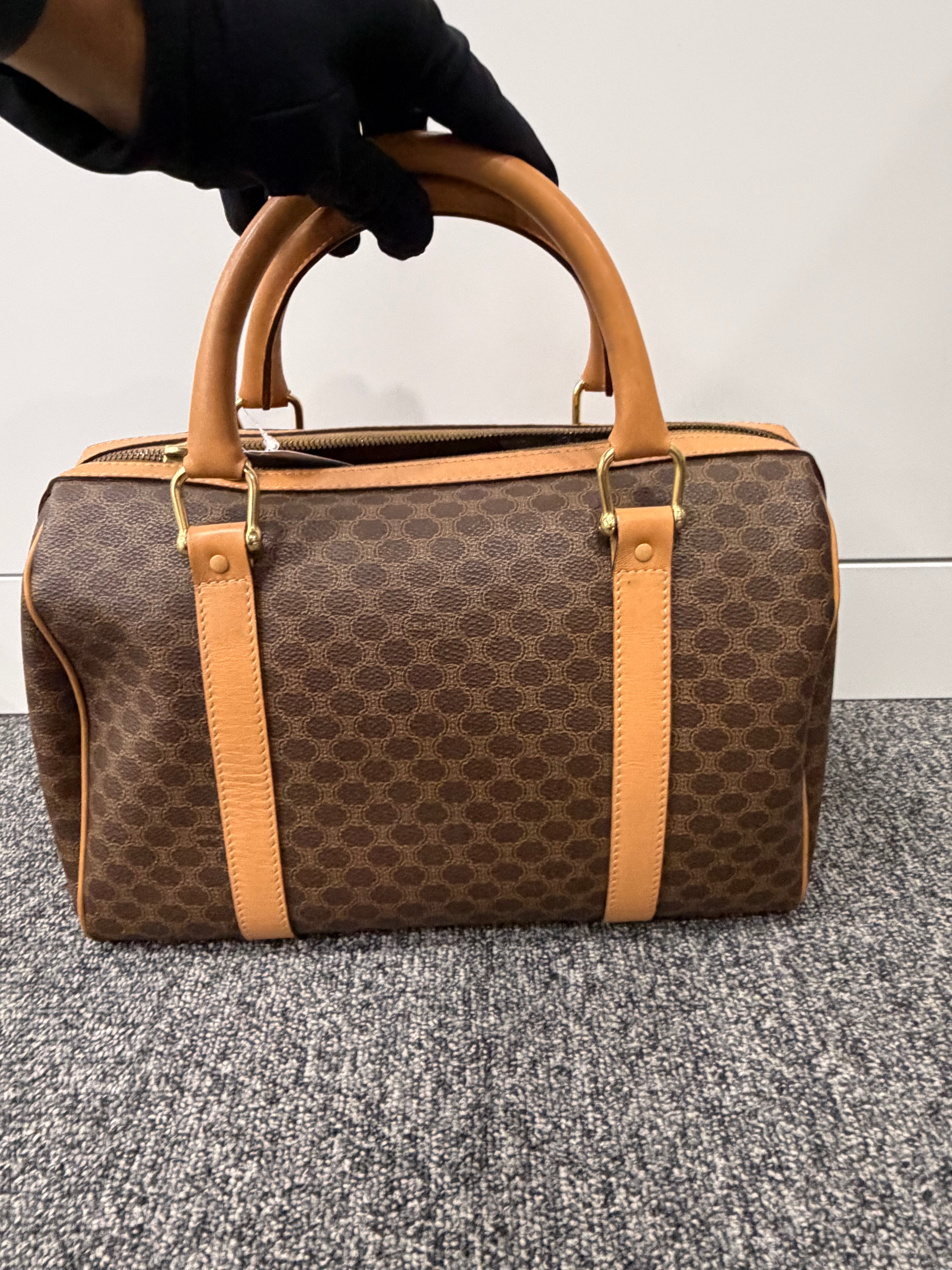 Borsa Boston Vintage Céline con Motivo Macadam