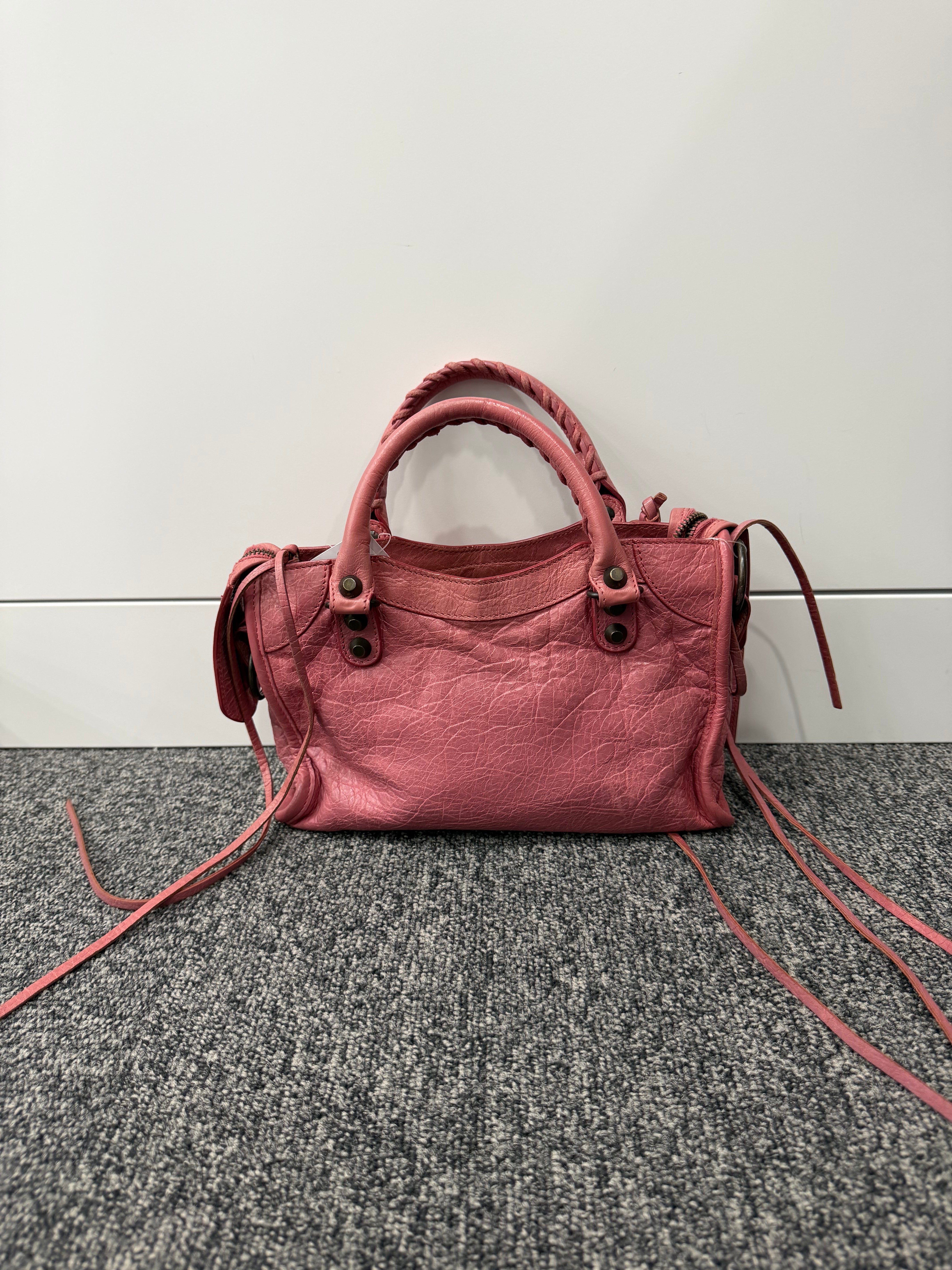Borsa Balenciaga Classic City in Pelle Rosa