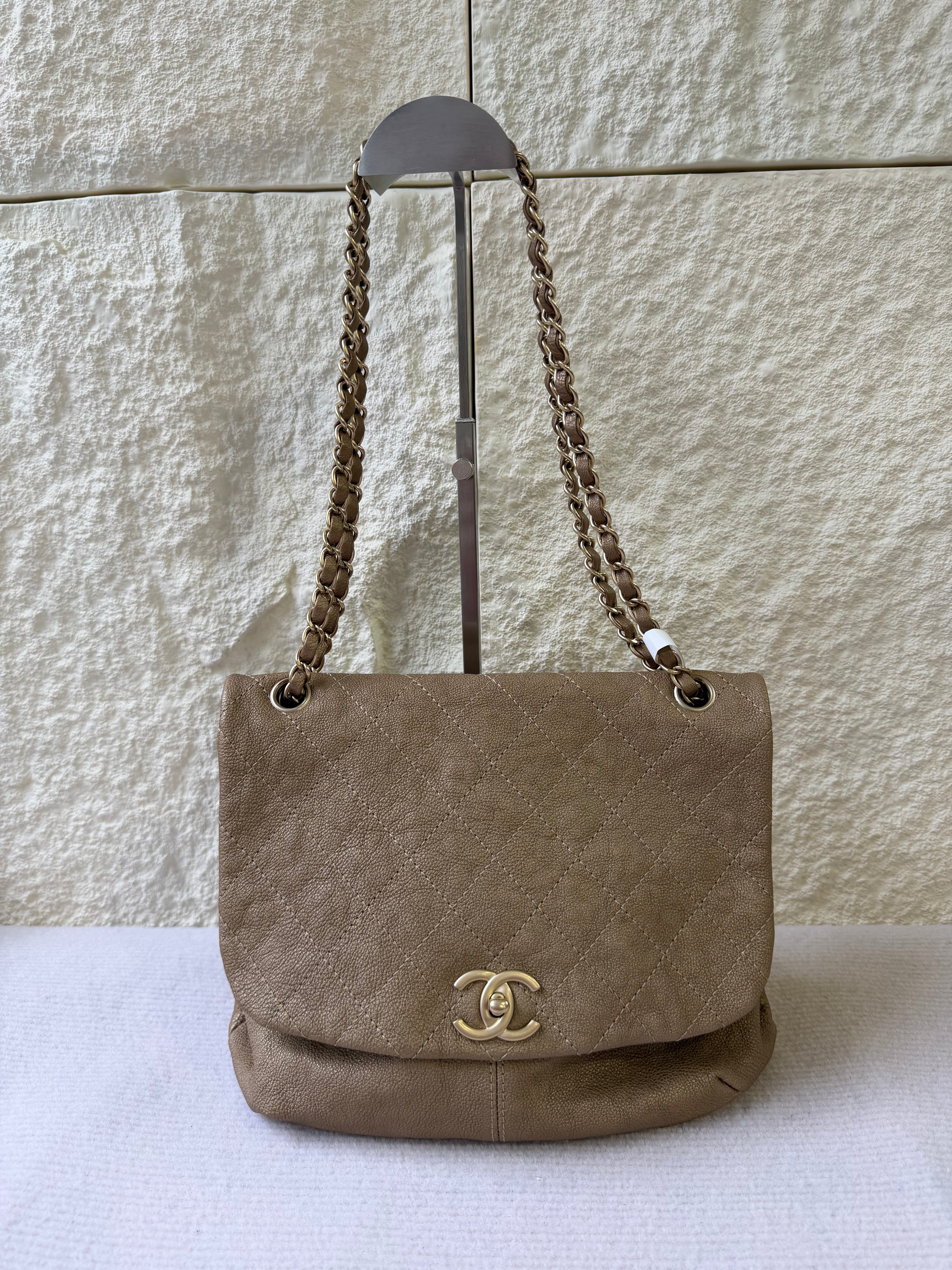 Borsa Chanel Quilted Caviar Flap