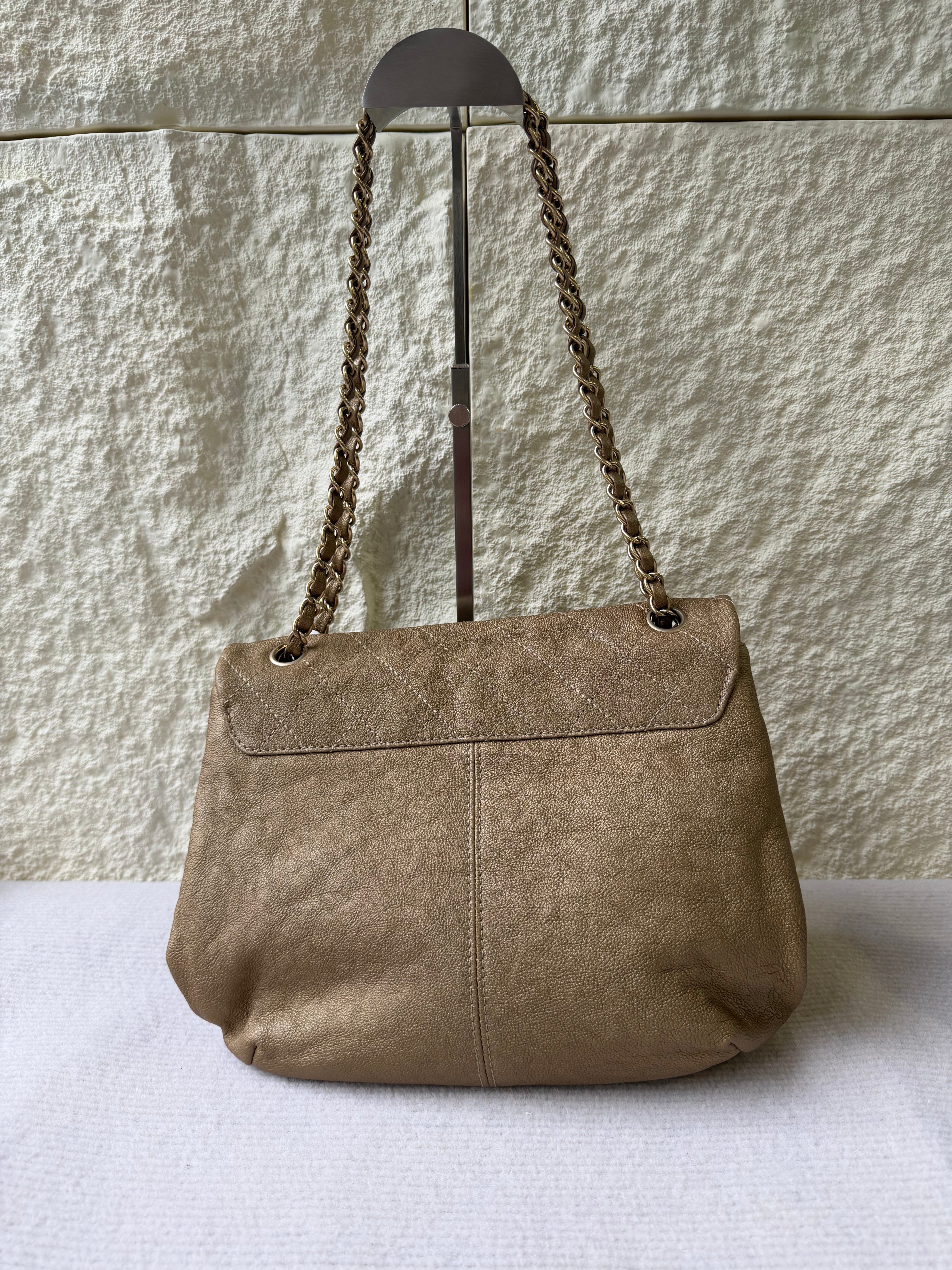 Borsa Chanel Quilted Caviar Flap