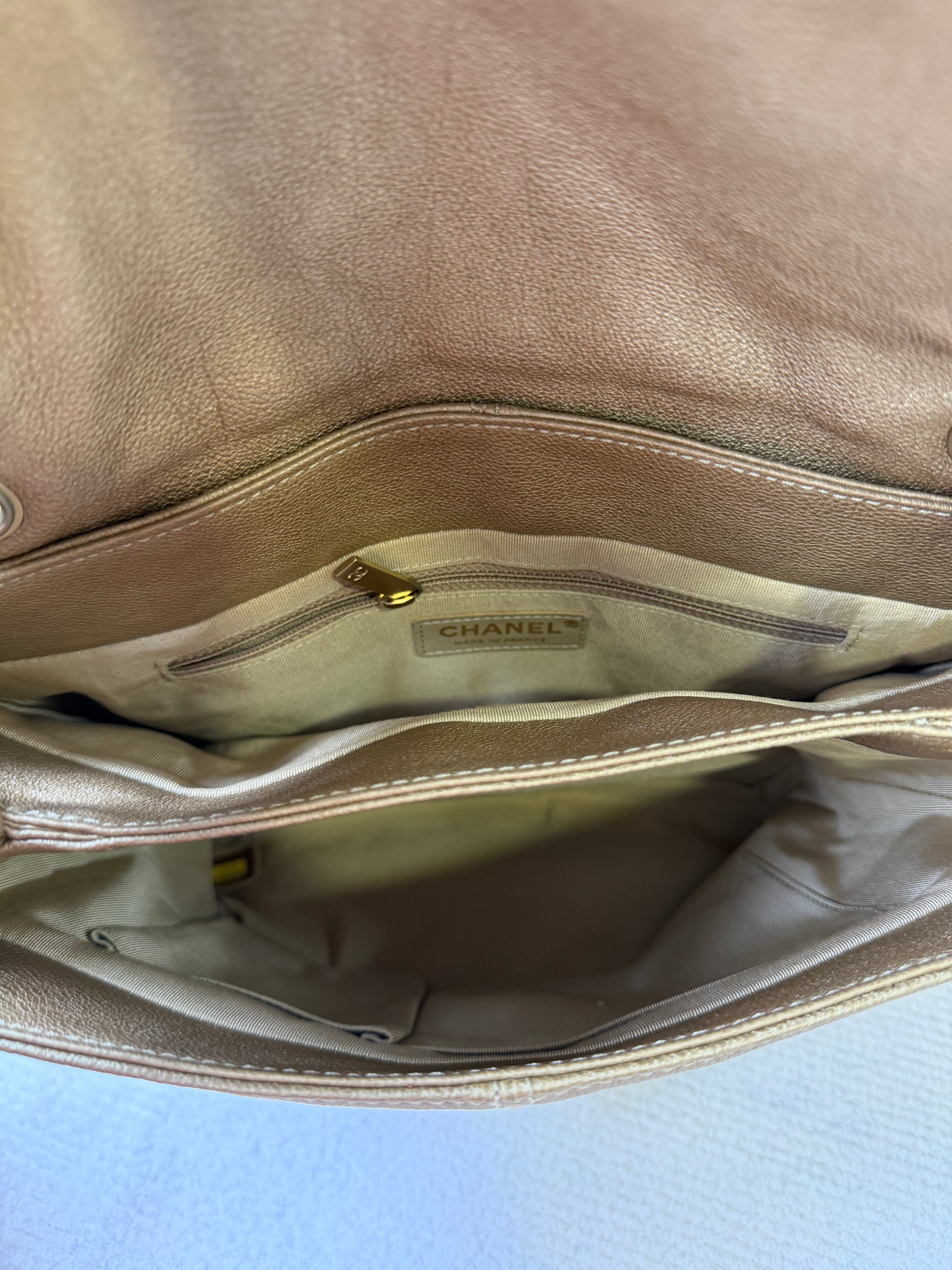Borsa Chanel Quilted Caviar Flap