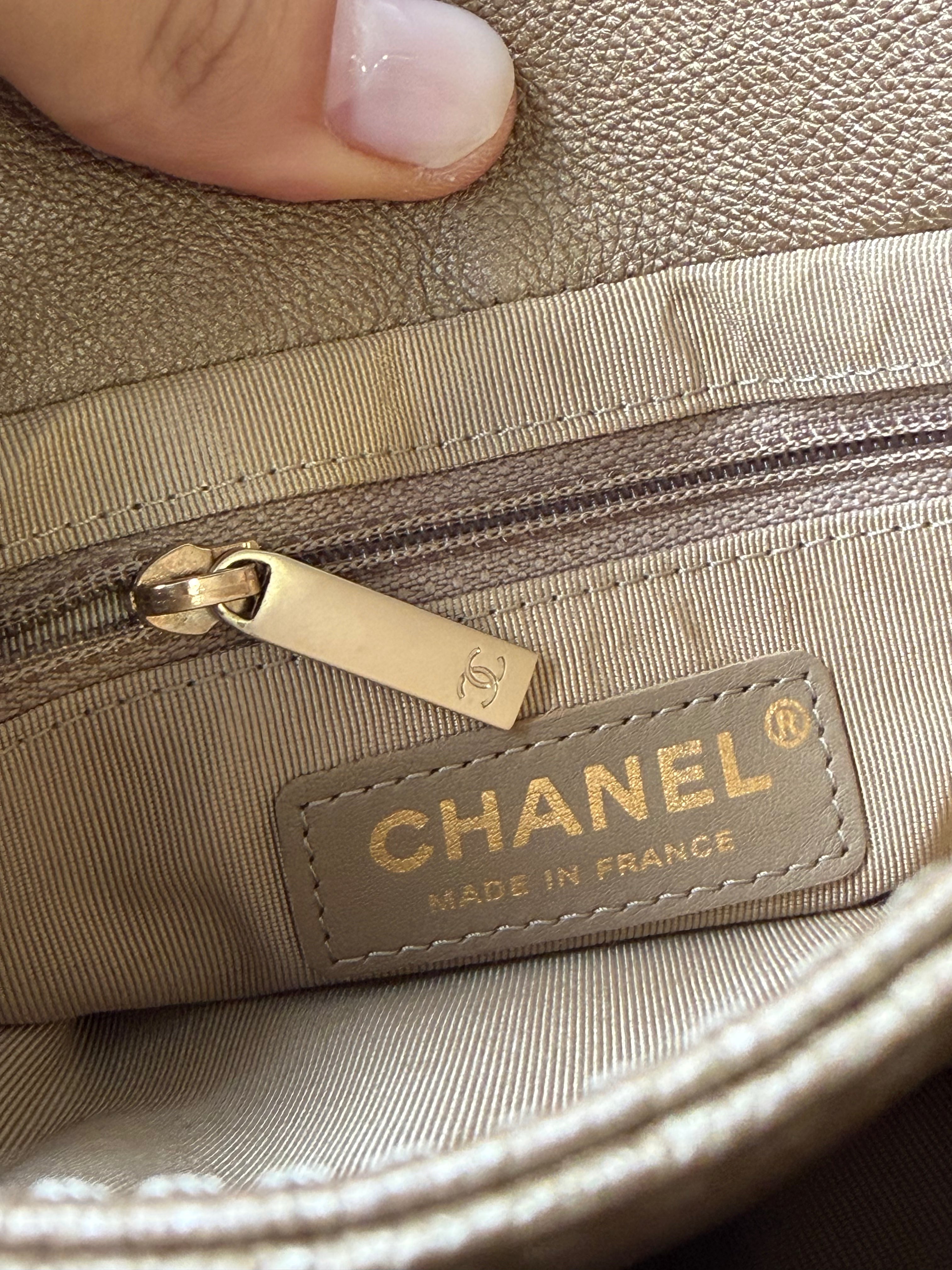 Borsa Chanel Quilted Caviar Flap