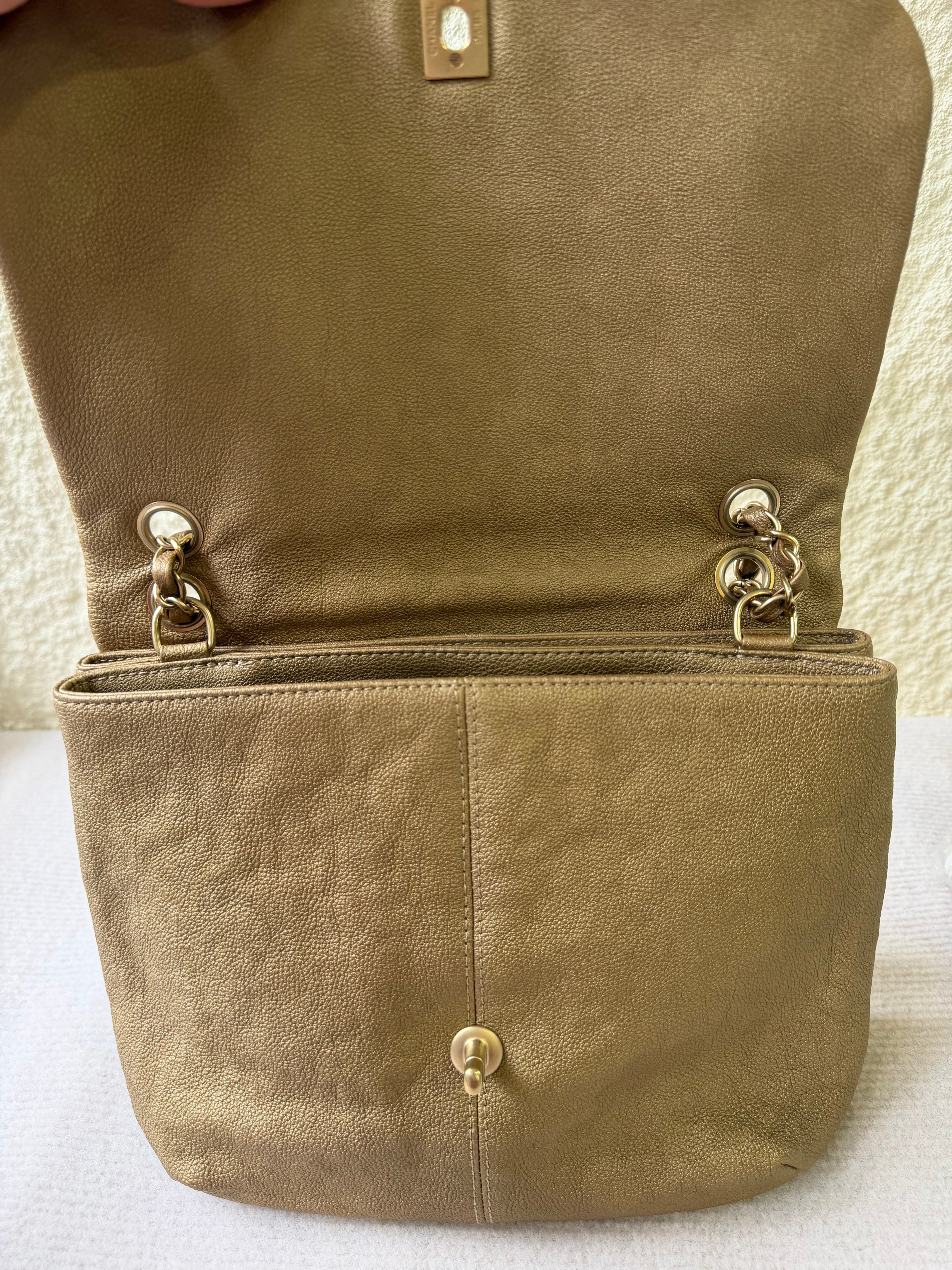 Borsa Chanel Quilted Caviar Flap