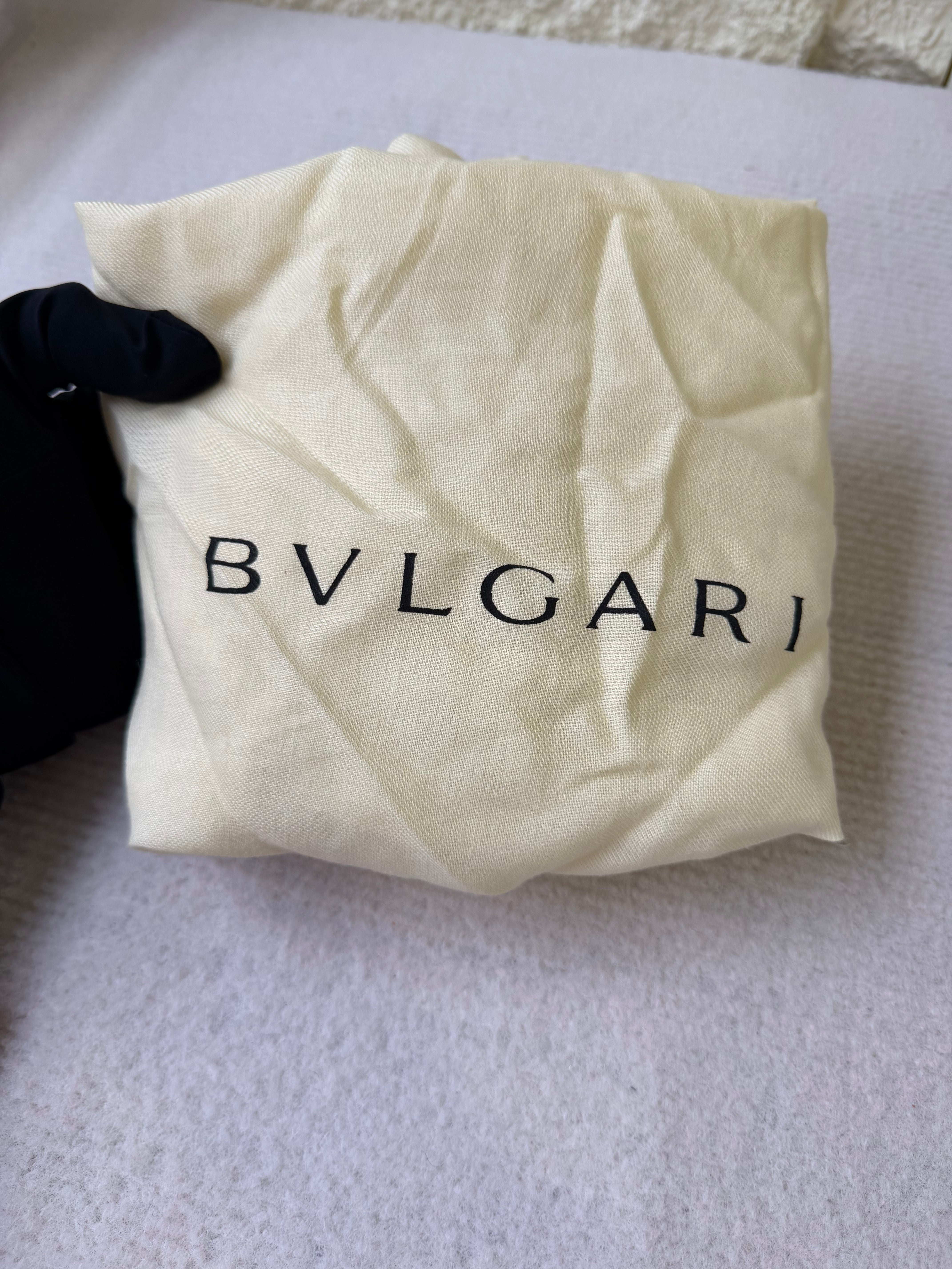 Borsa Tote Bvlgari Logomania in Tela Marrone