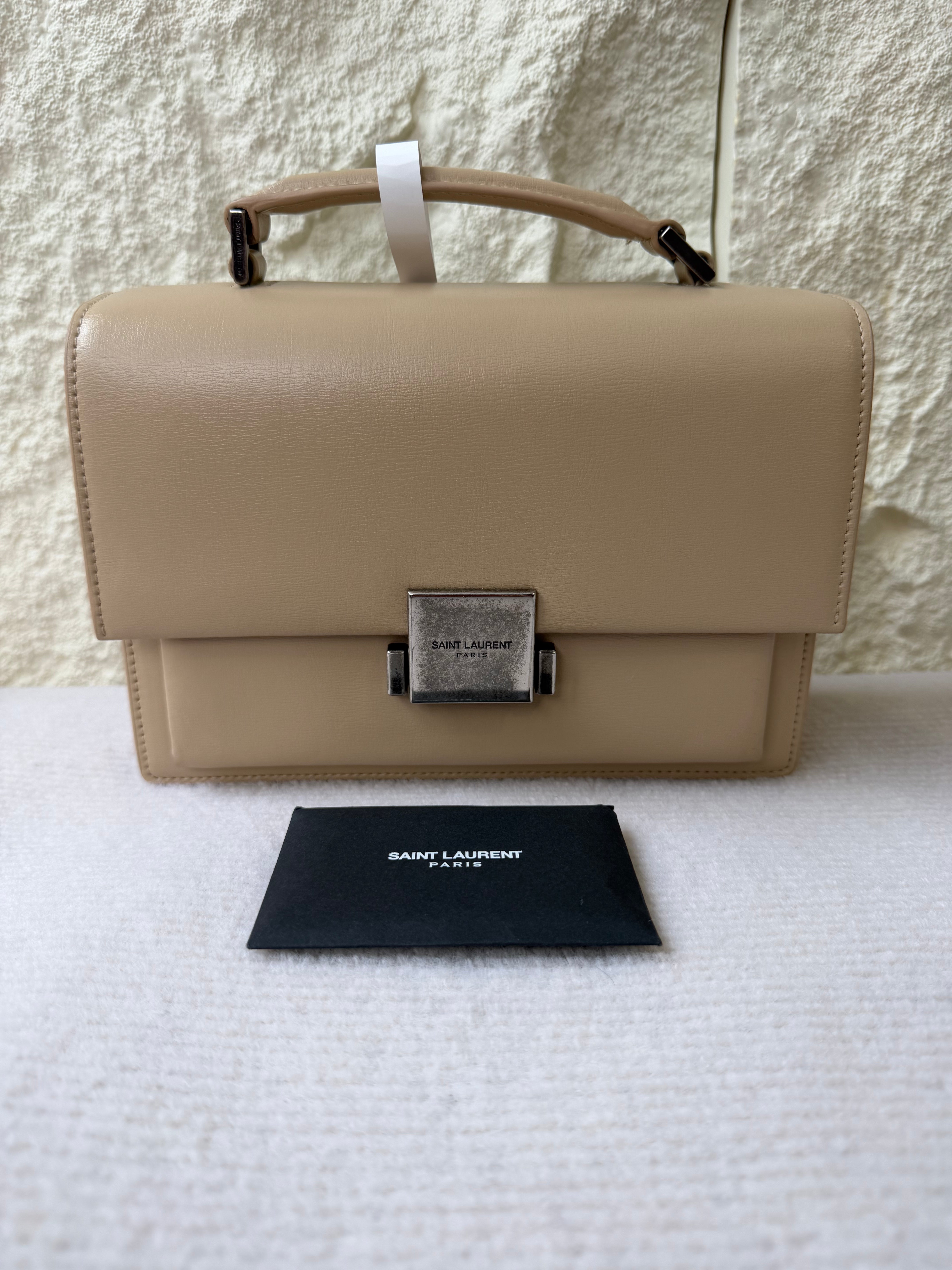 Borsa Saint Laurent Bellechasse in Pelle Beige