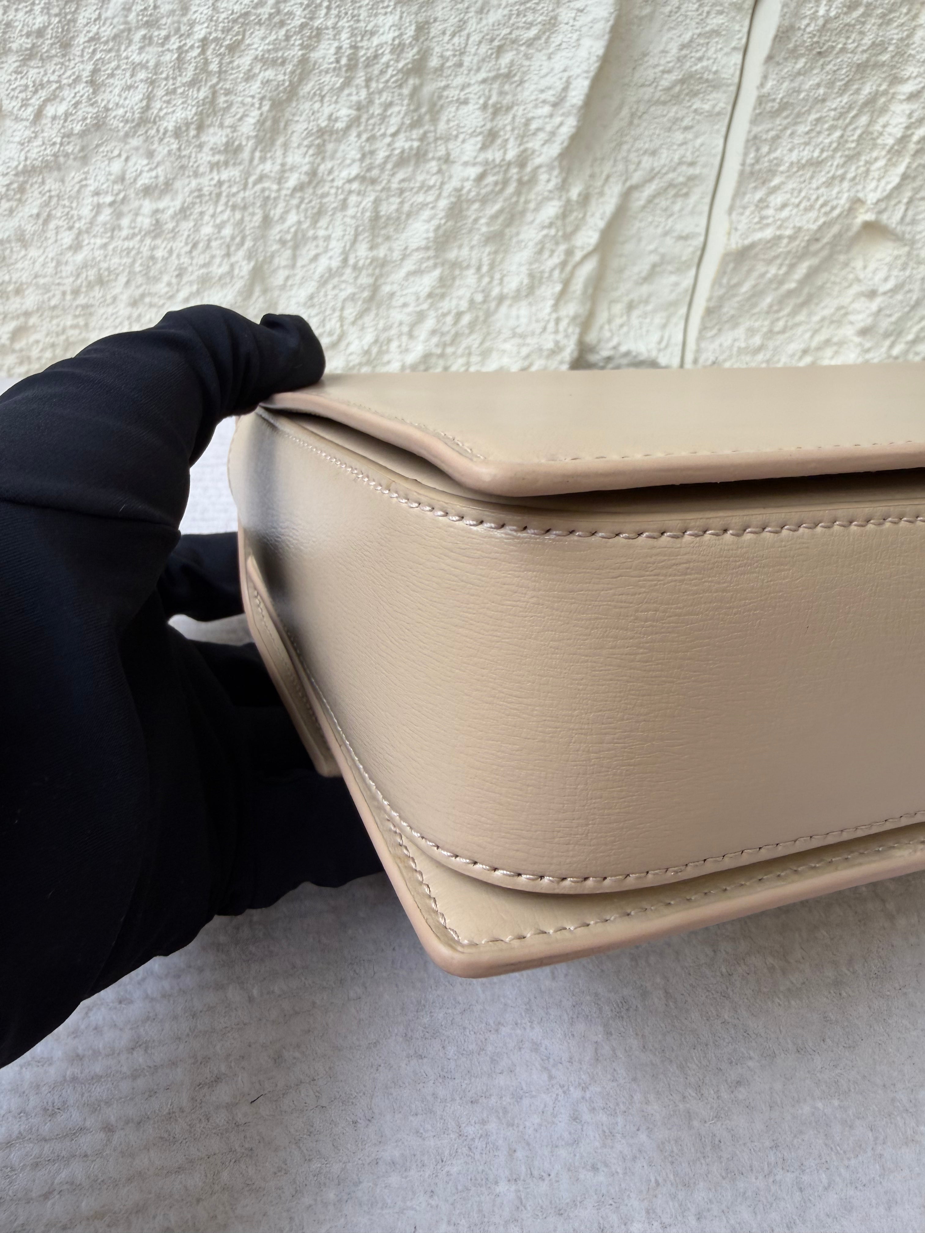 Borsa Saint Laurent Bellechasse in Pelle Beige