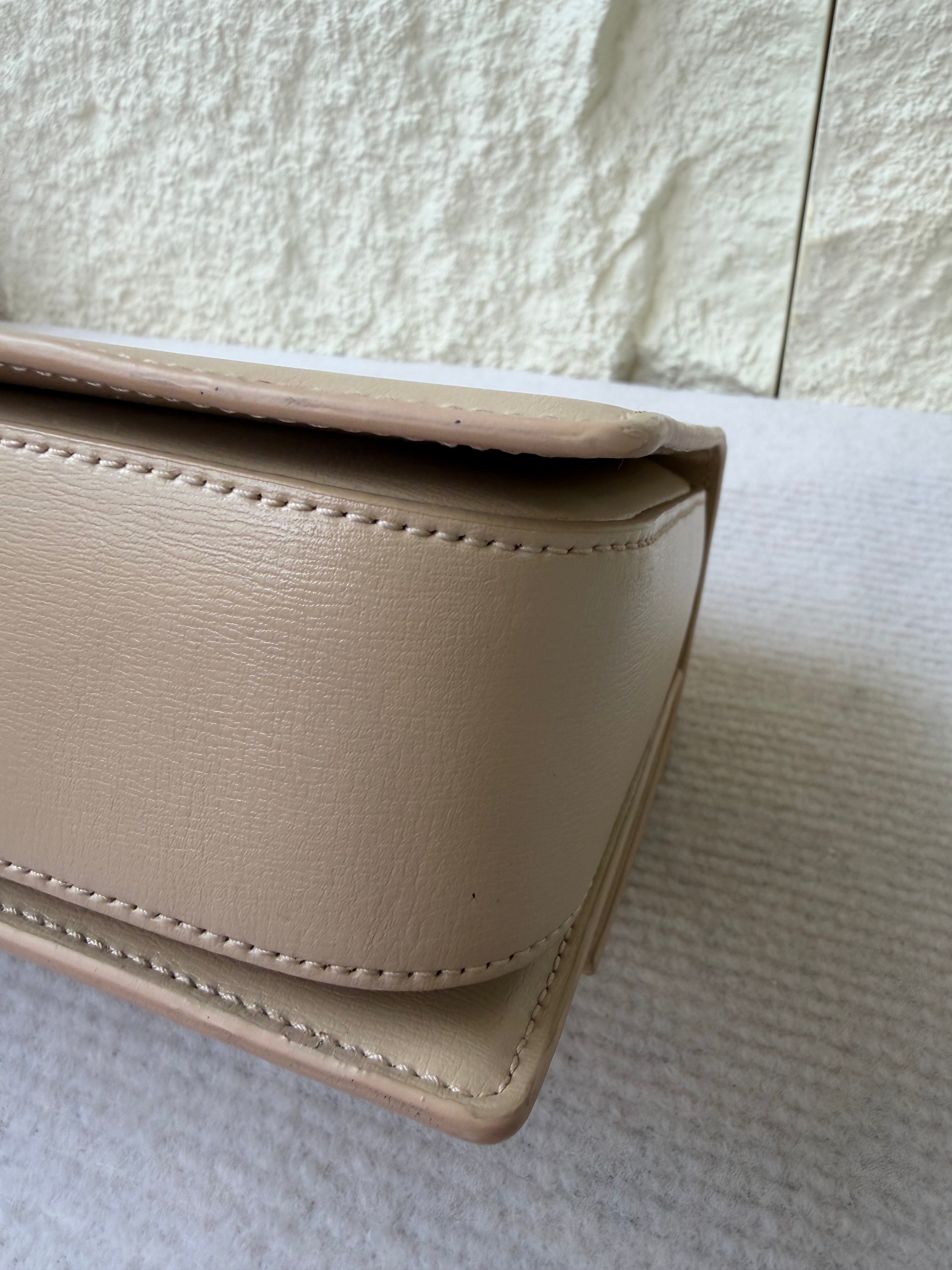 Borsa Saint Laurent Bellechasse in Pelle Beige