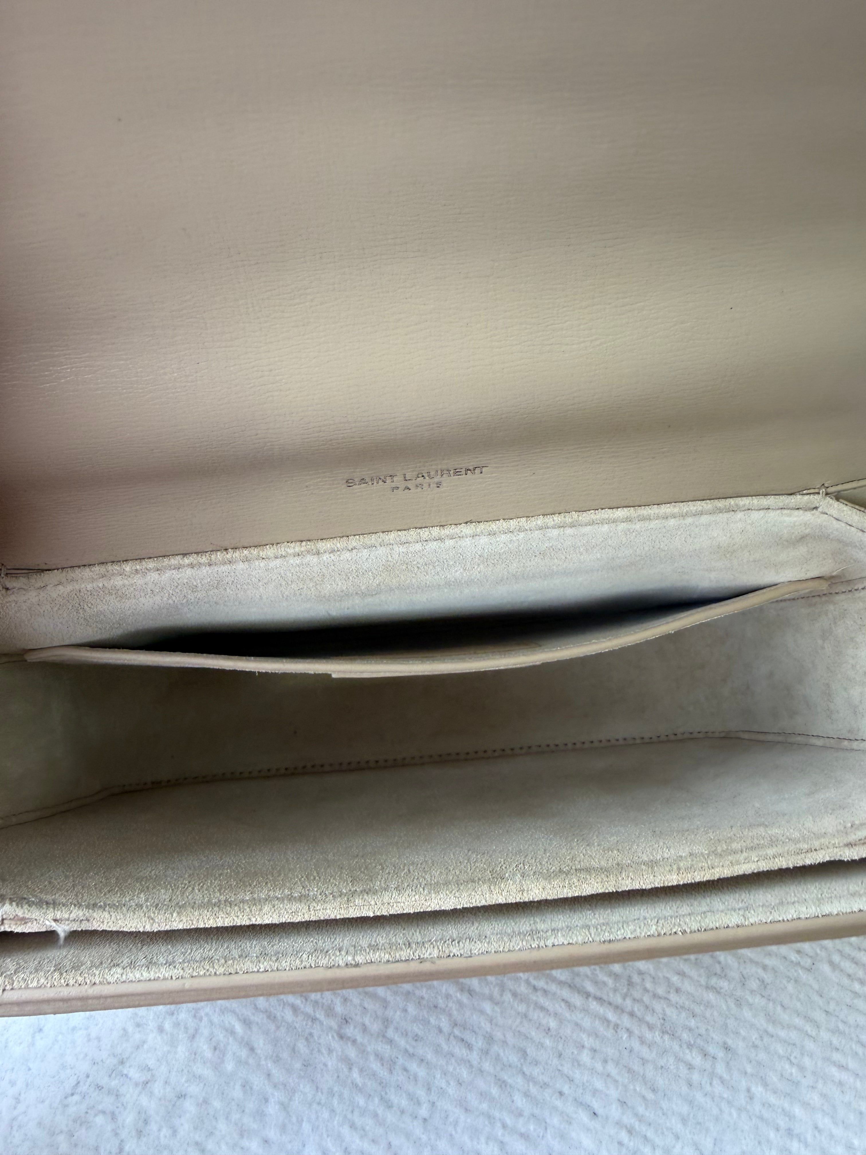 Borsa Saint Laurent Bellechasse in Pelle Beige