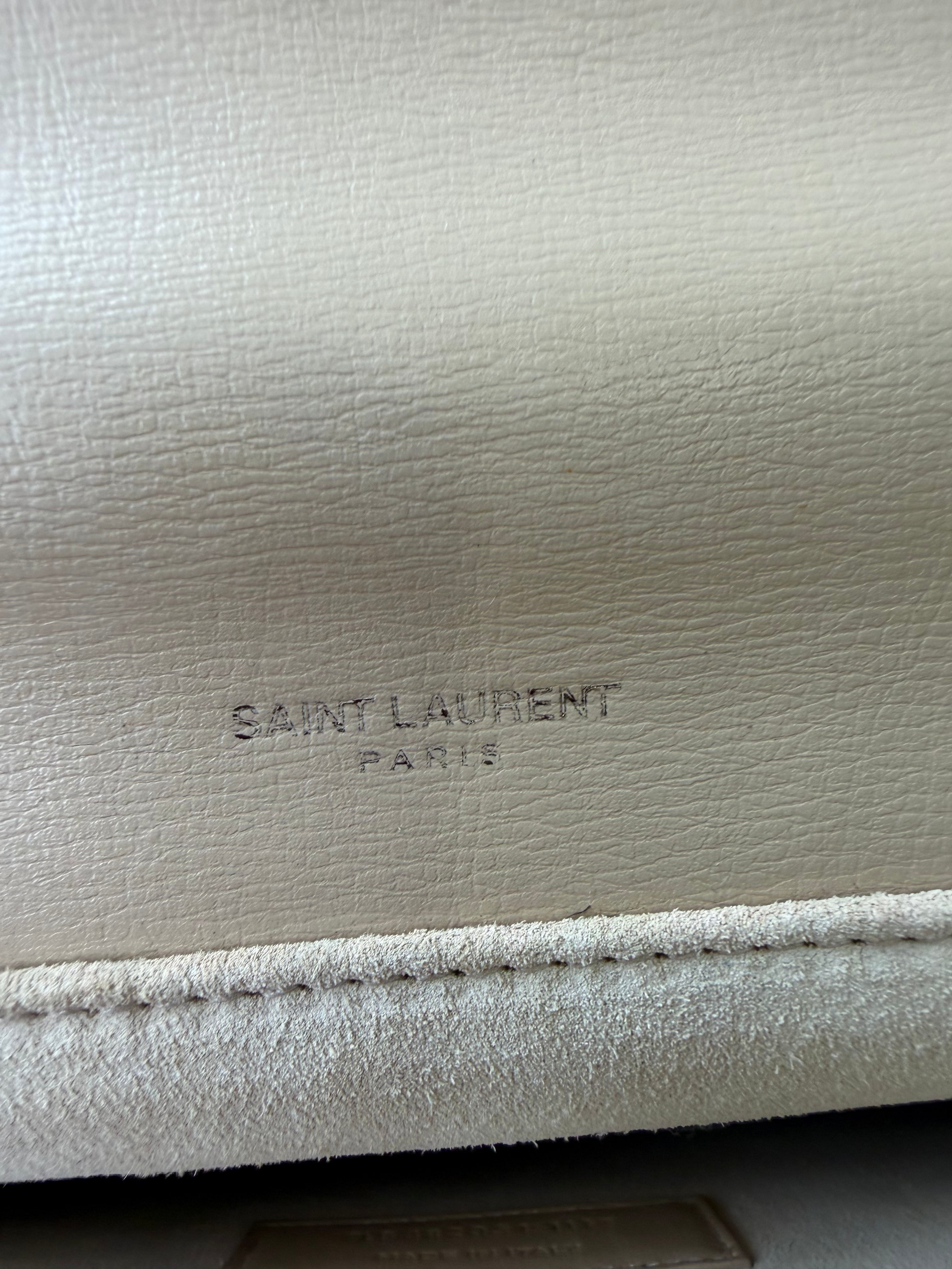 Borsa Saint Laurent Bellechasse in Pelle Beige