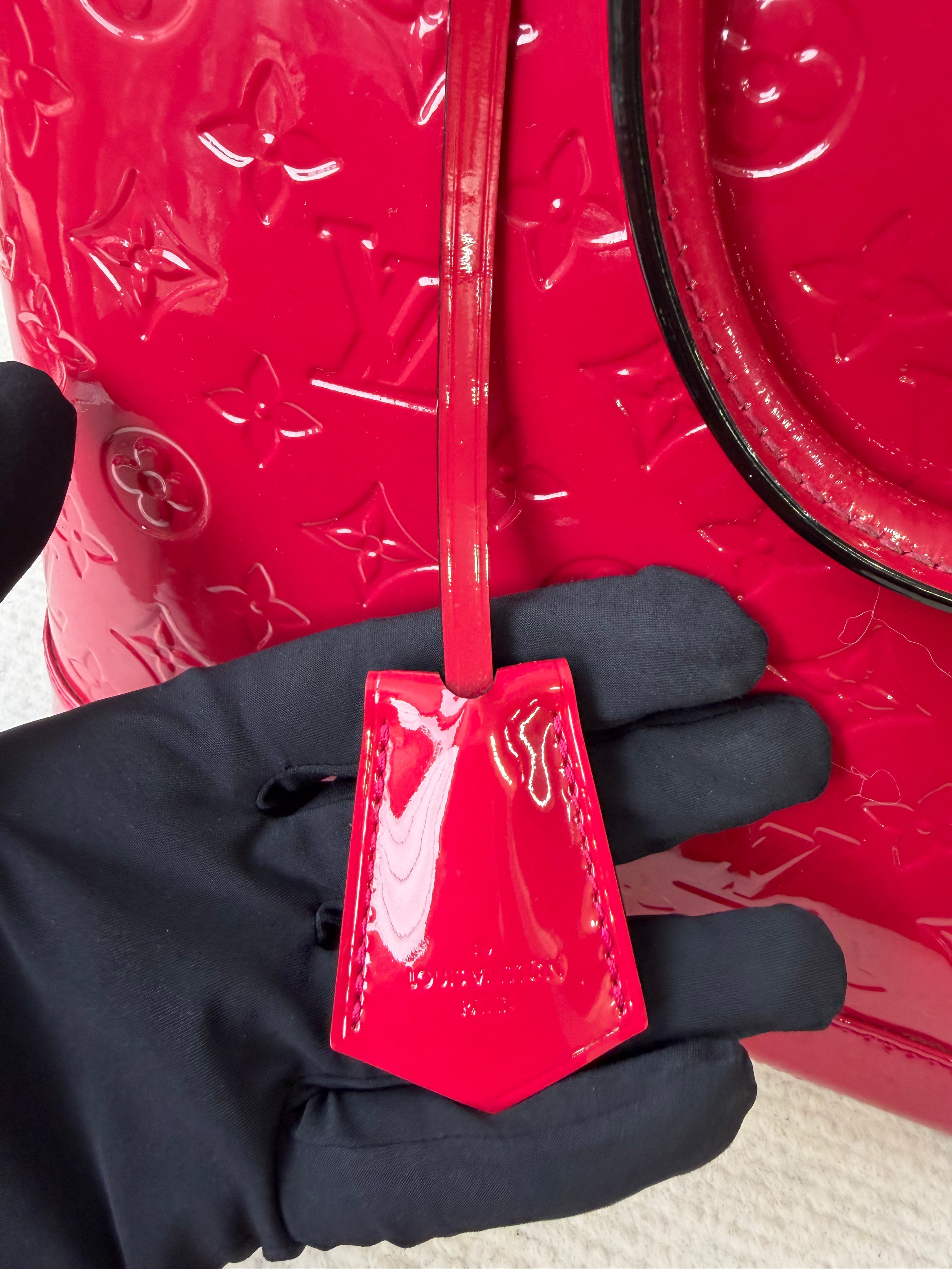 Borsa Louis Vuitton Alma PM in Pelle Monogram Vernis Color Rose Indien