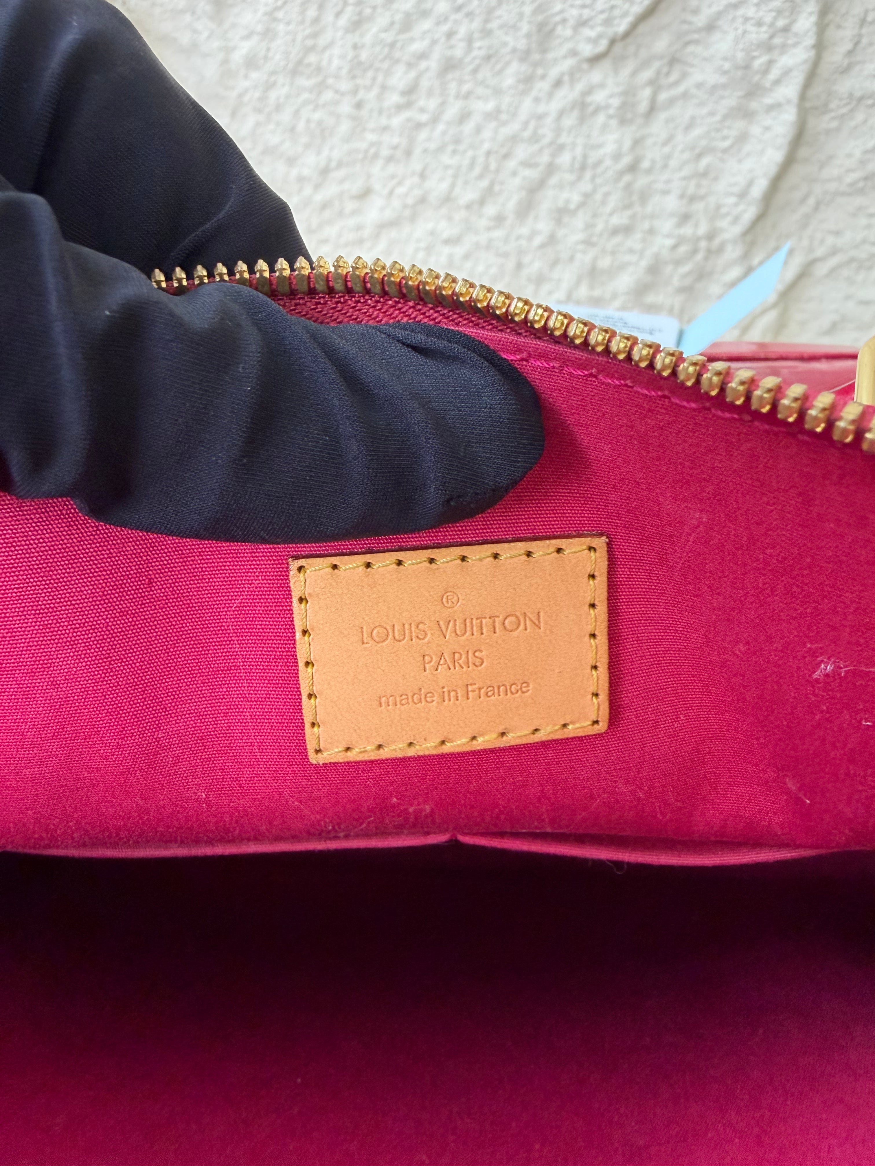 Borsa Louis Vuitton Alma PM in Pelle Monogram Vernis Color Rose Indien