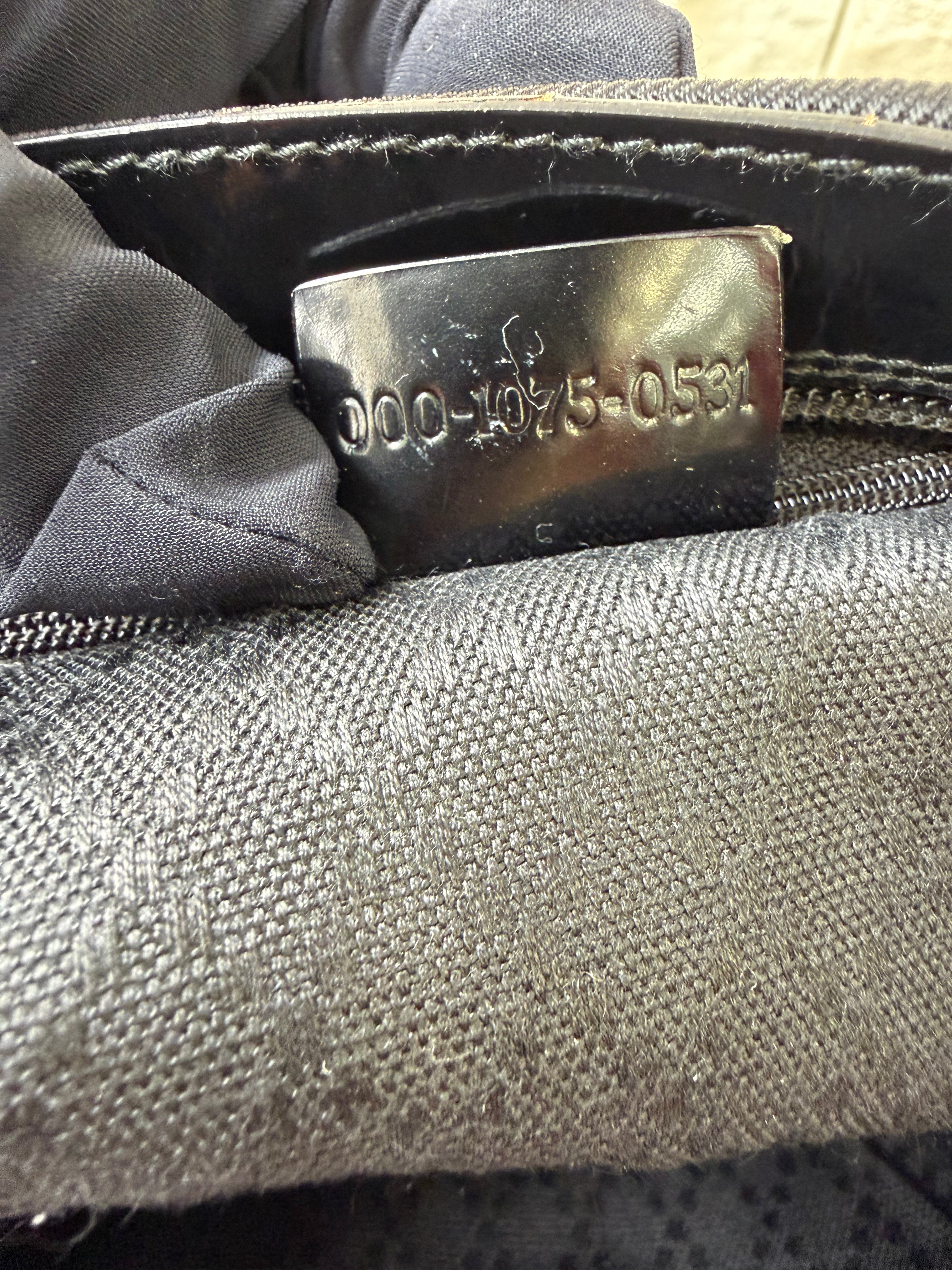 Borsa a Spalla Vintage di Gucci in Tela con Iconico Manico in Bambù