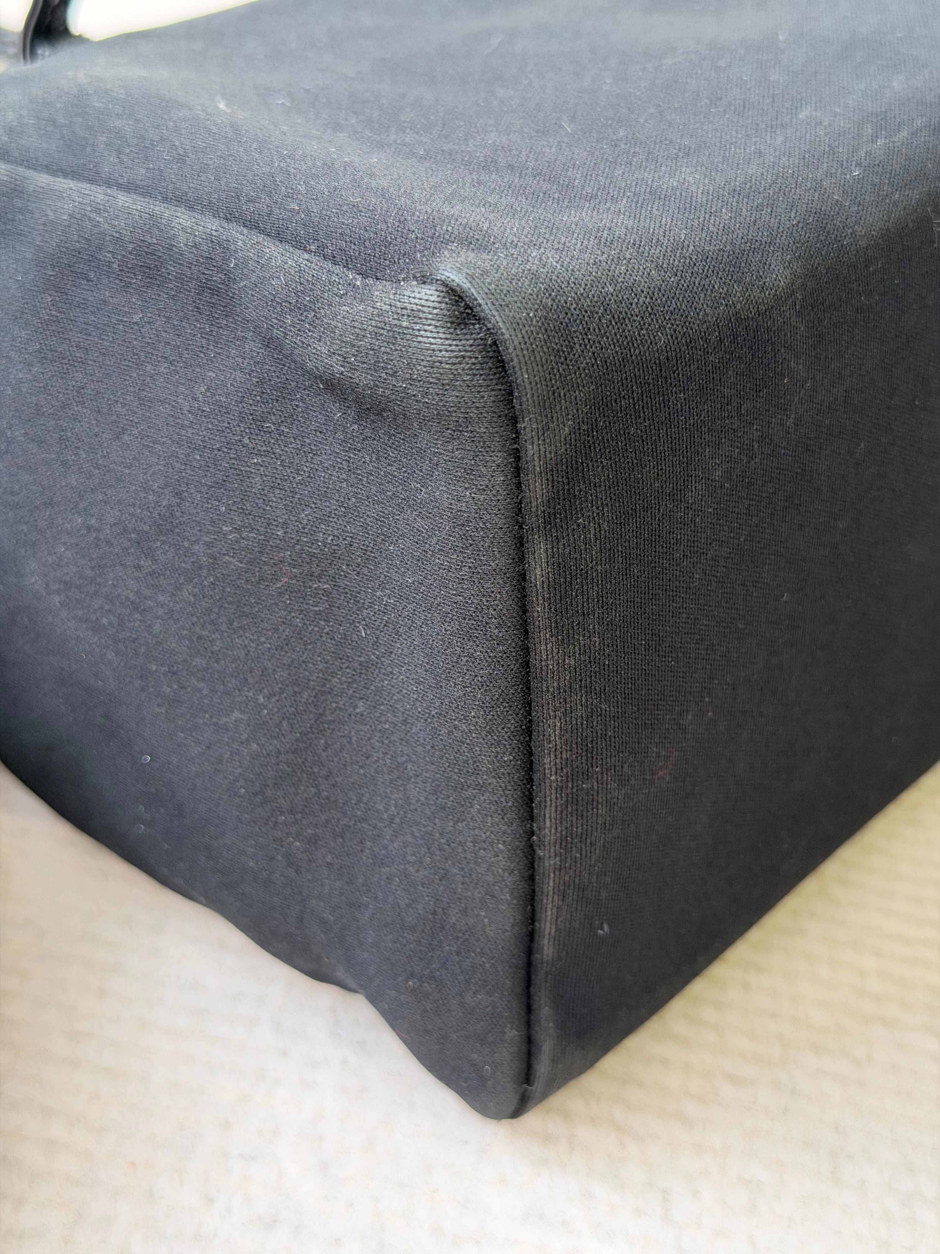Borsa a Spalla Vintage di Fendi in Tessuto Nero