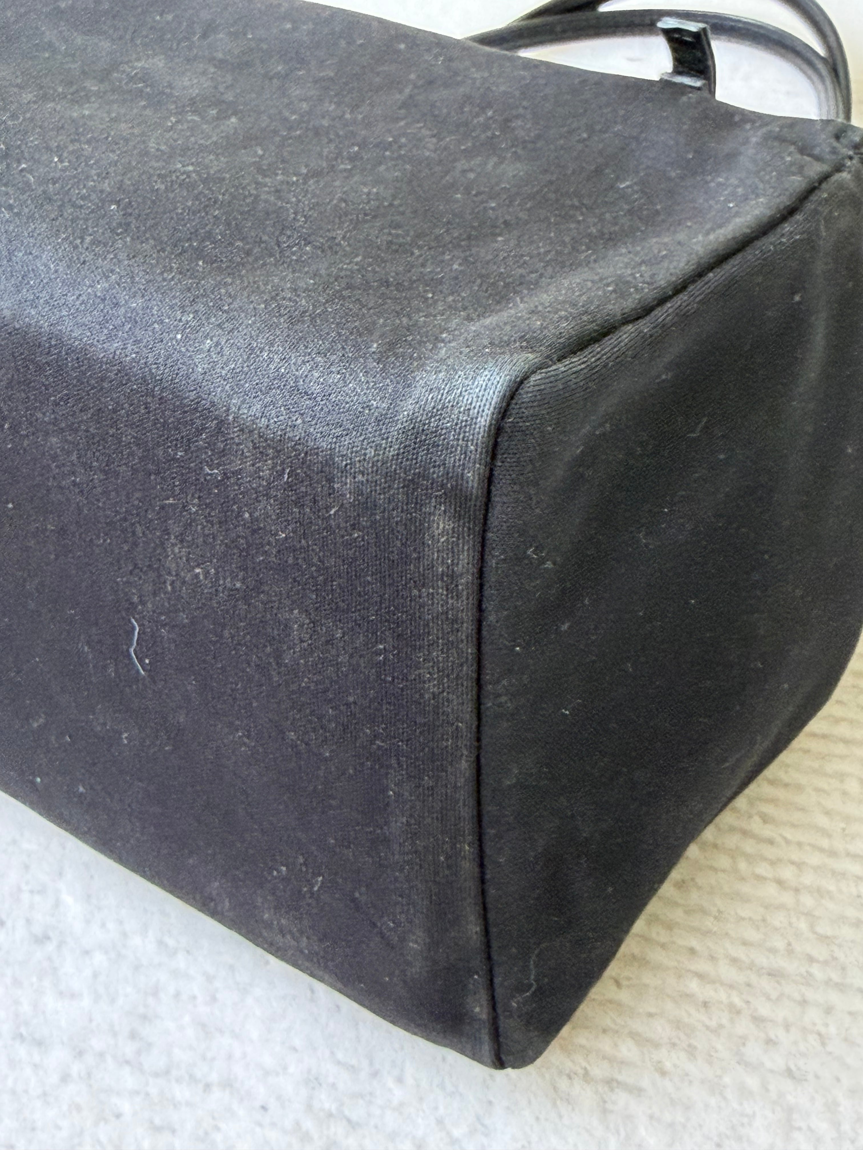 Borsa a Spalla Vintage di Fendi in Tessuto Nero