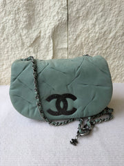 Borsa Chanel in Pelle Verde Menta