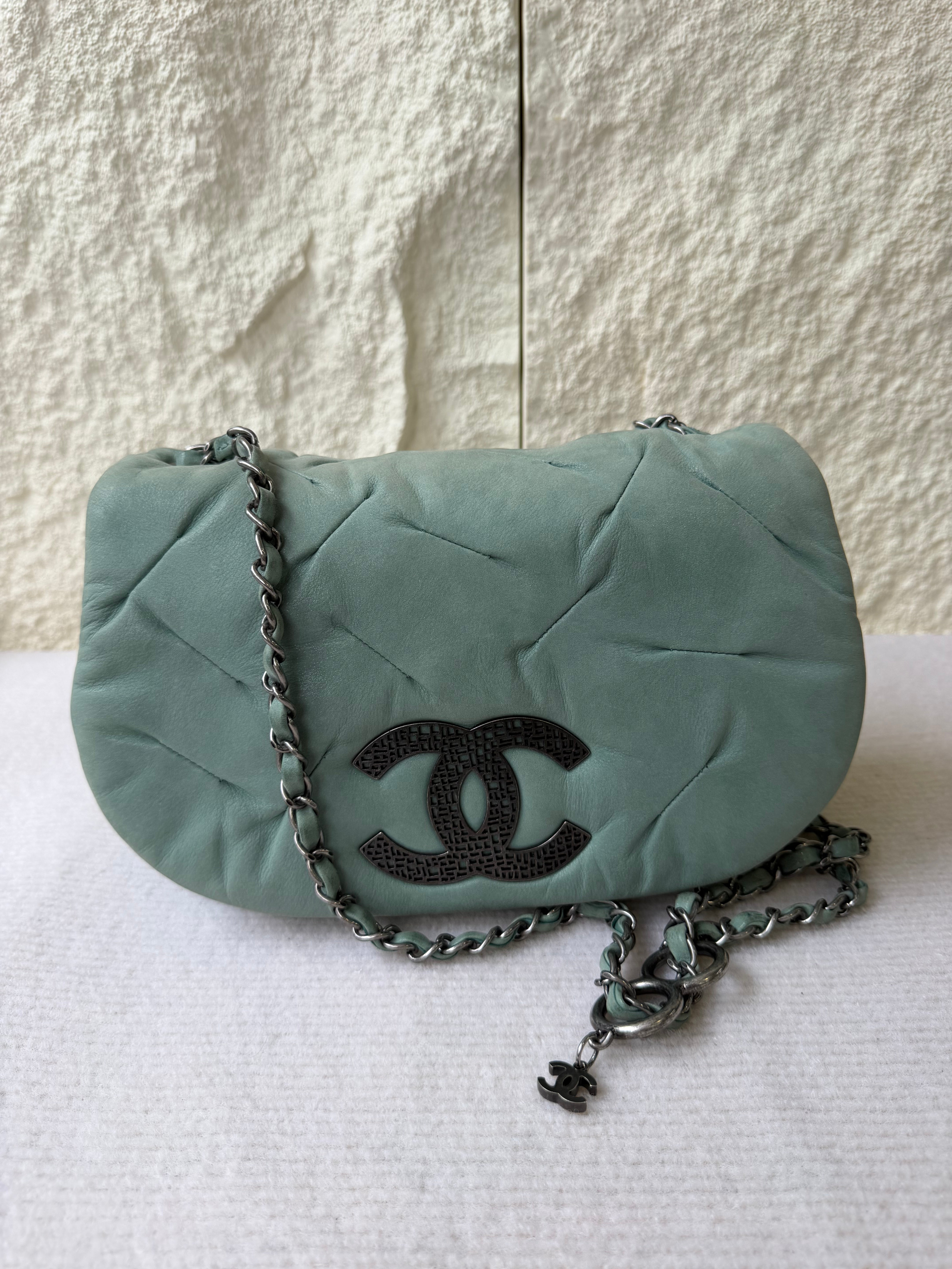 Borsa Chanel in Pelle Verde Menta