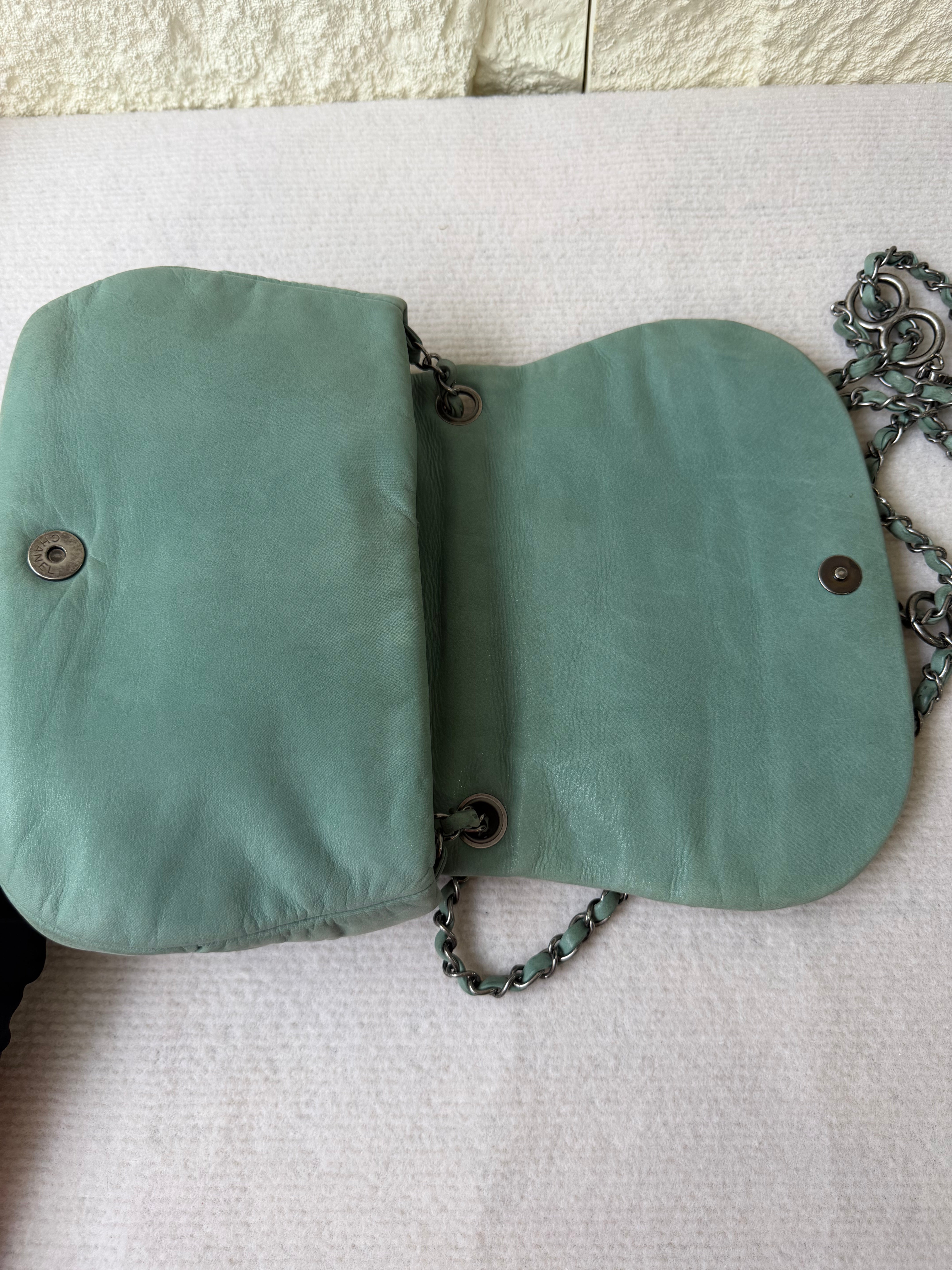 Borsa Chanel in Pelle Verde Menta