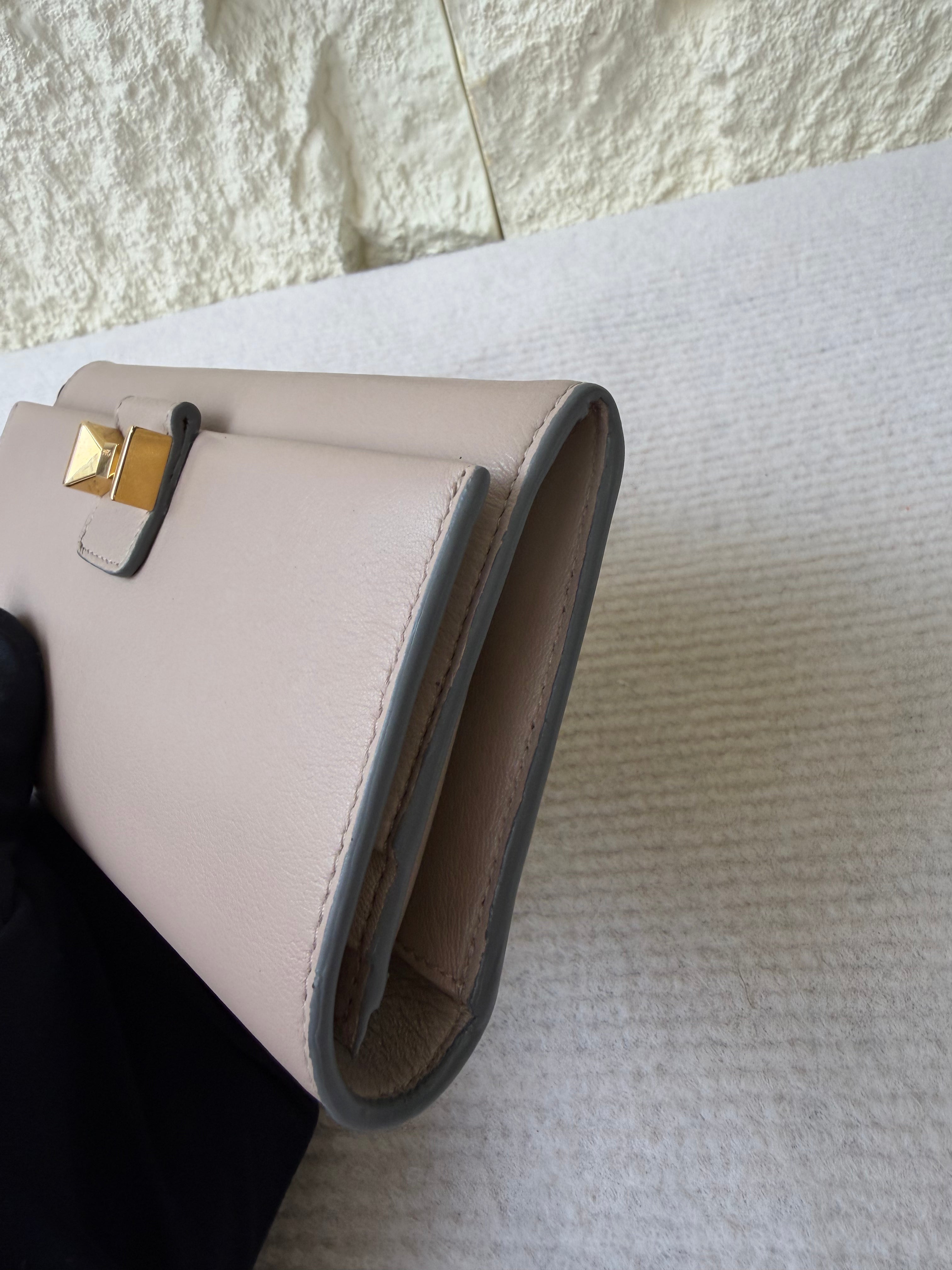 Portafoglio Lungo di Chloé in Pelle Beige
