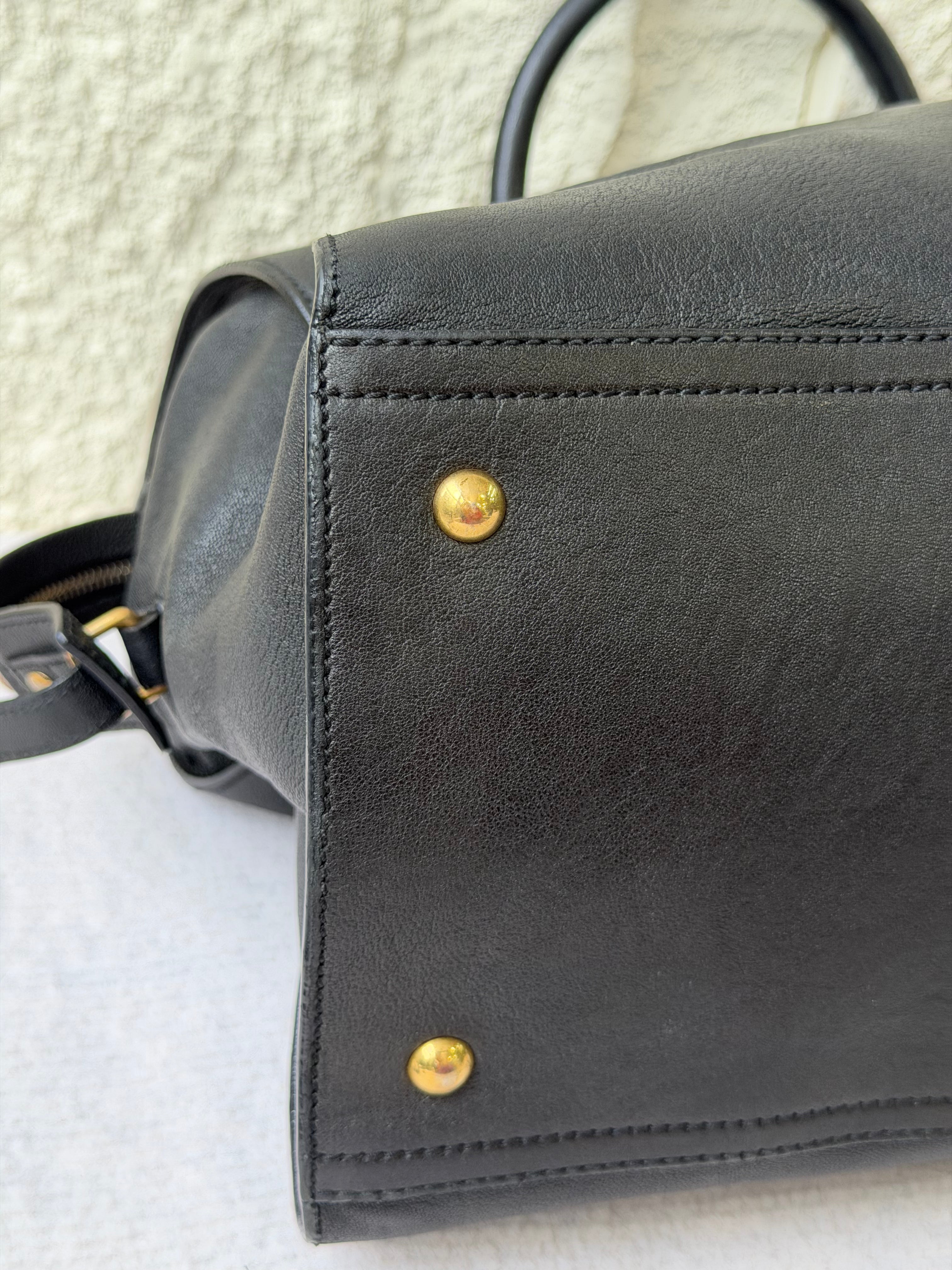 Borsa Yves Saint Laurent Cabas Chyc in Pelle Nera