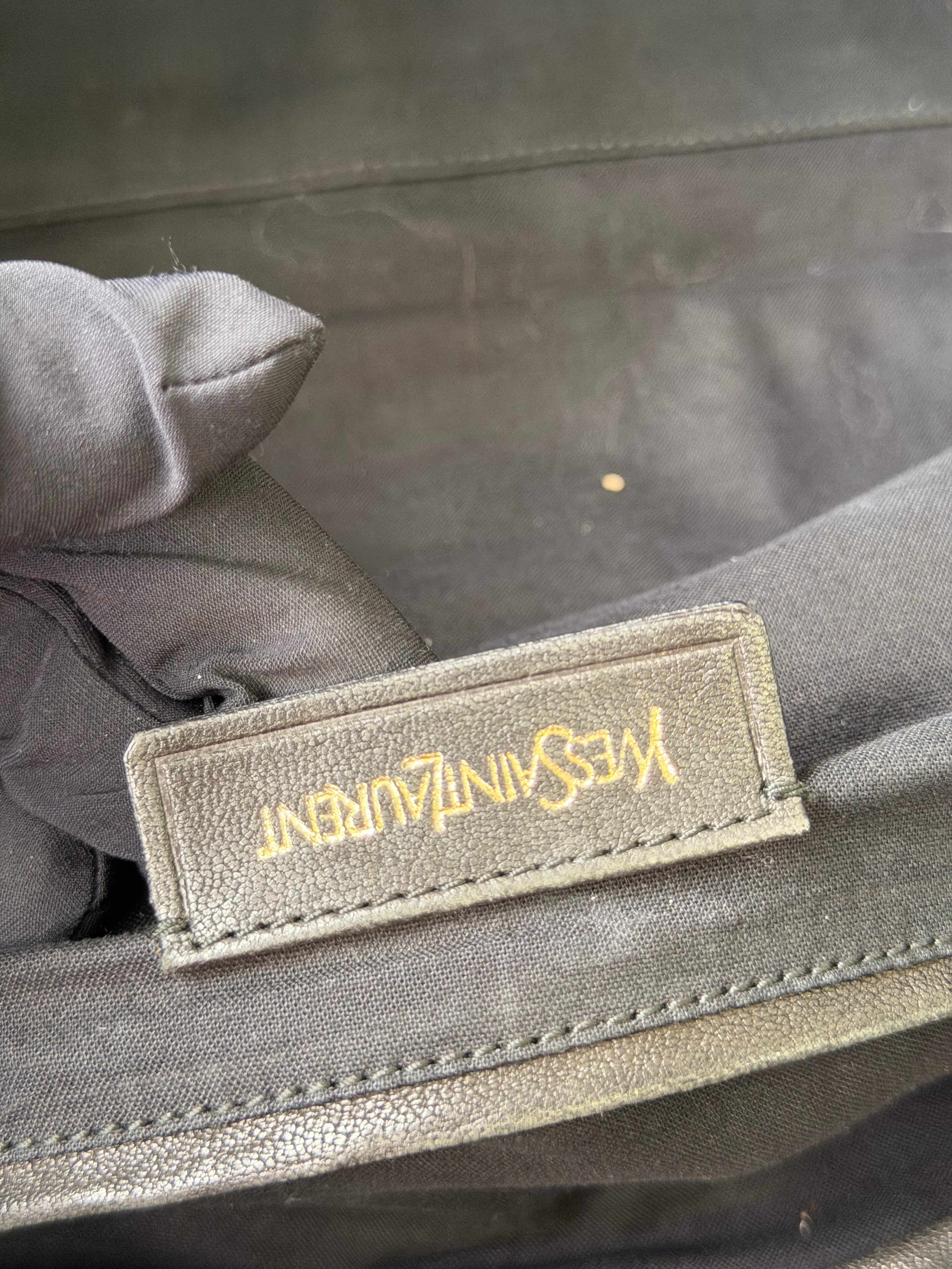 Borsa Yves Saint Laurent Cabas Chyc in Pelle Nera