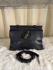 Borsa Gucci Bamboo Daily in Pelle Nera