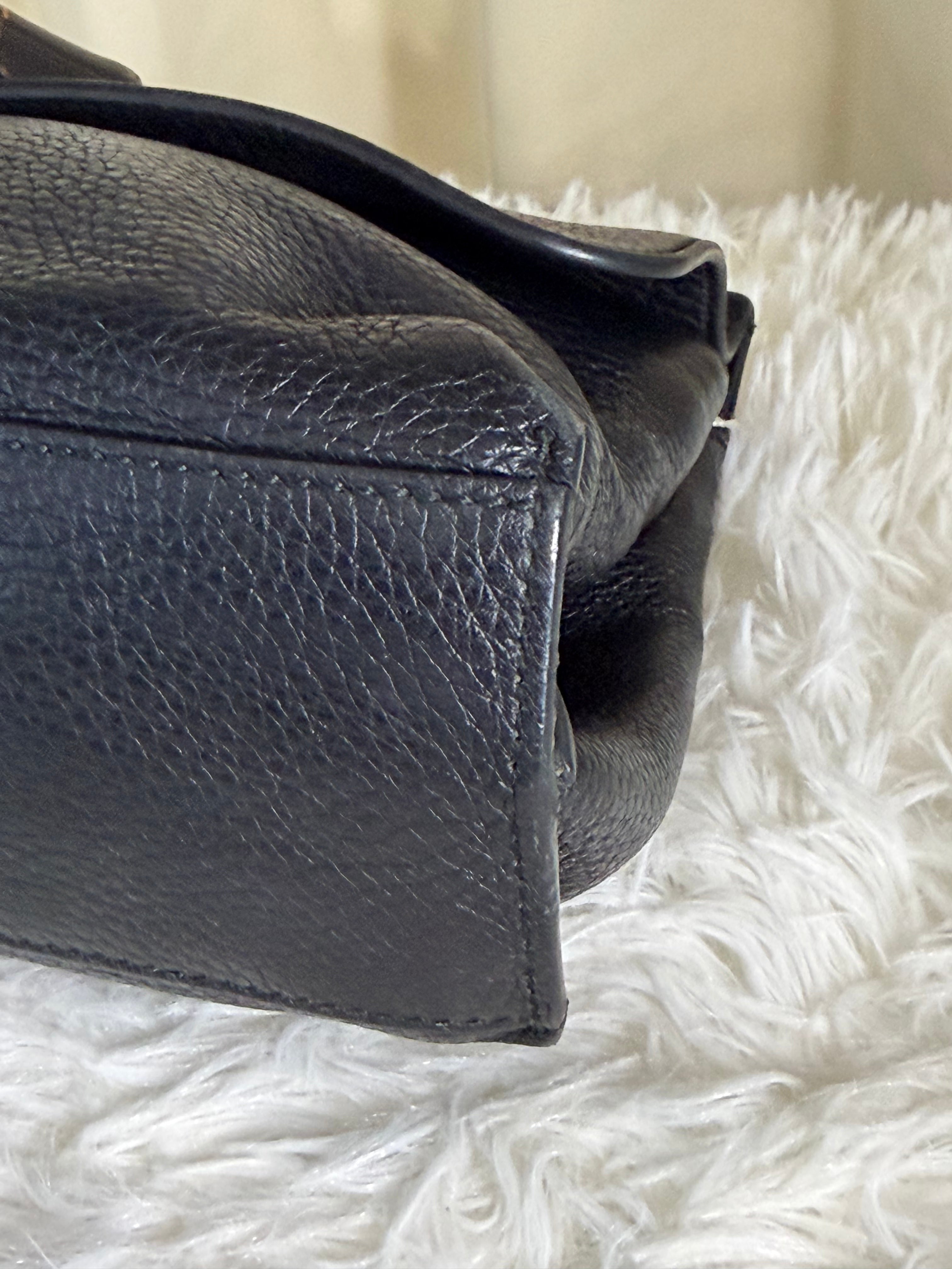 Borsa Gucci Bamboo Daily in Pelle Nera