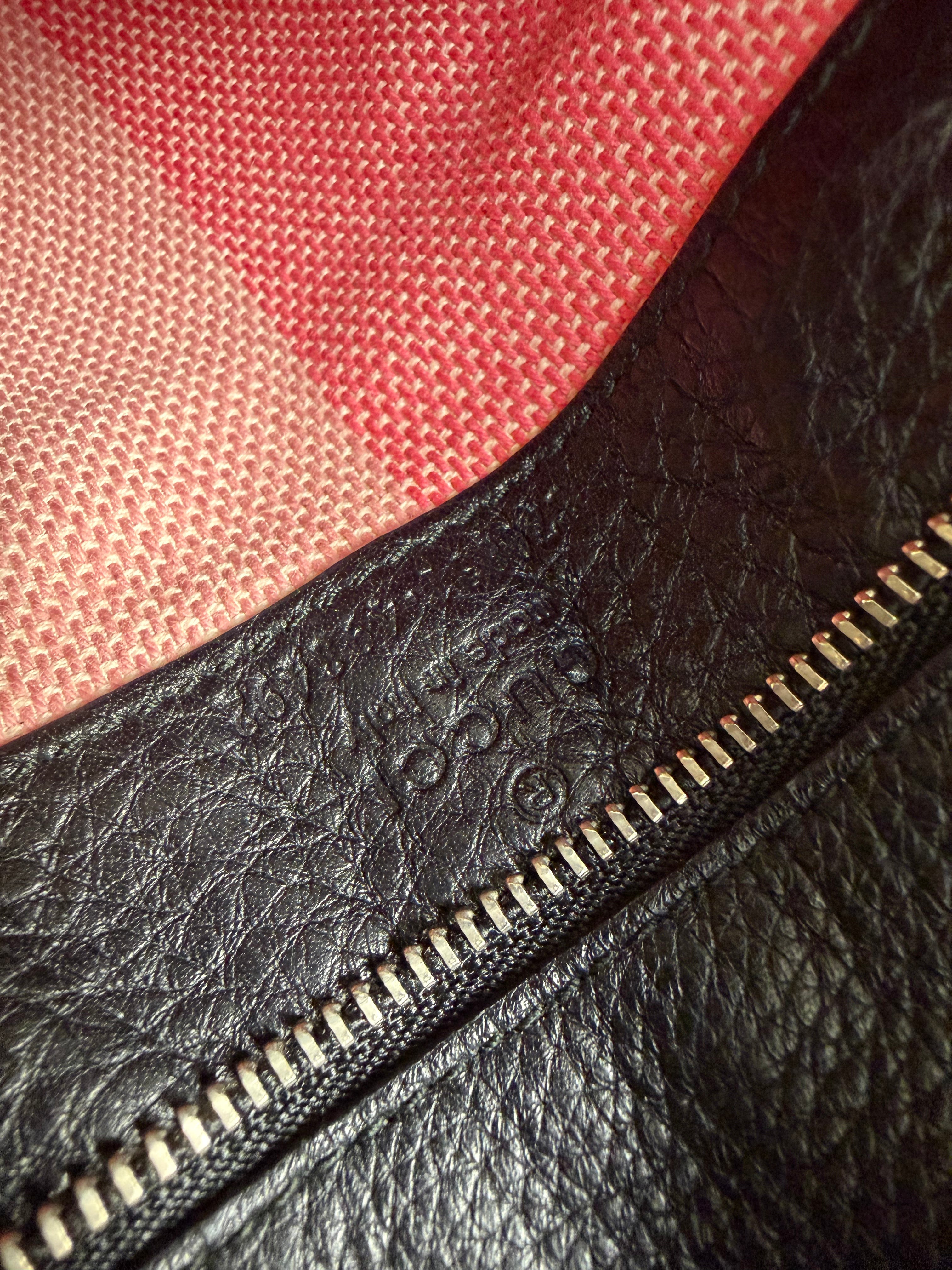 Borsa Gucci Bamboo Daily in Pelle Nera