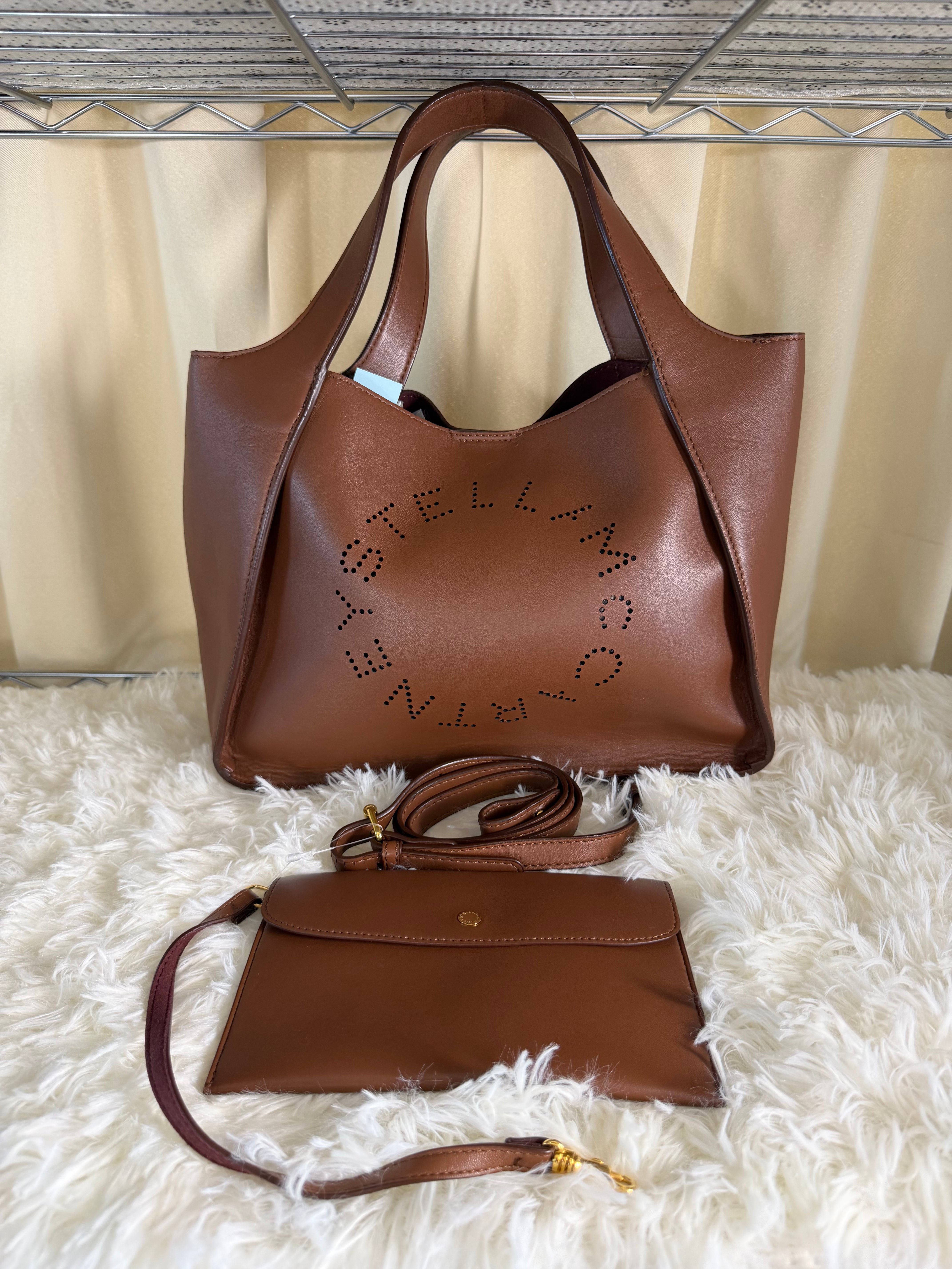Borsa Tote Marrone di Stella McCartney in Ecopelle