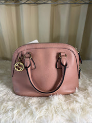 Borsa Gucci Dome in Pelle Martellata di Colore Rosa
