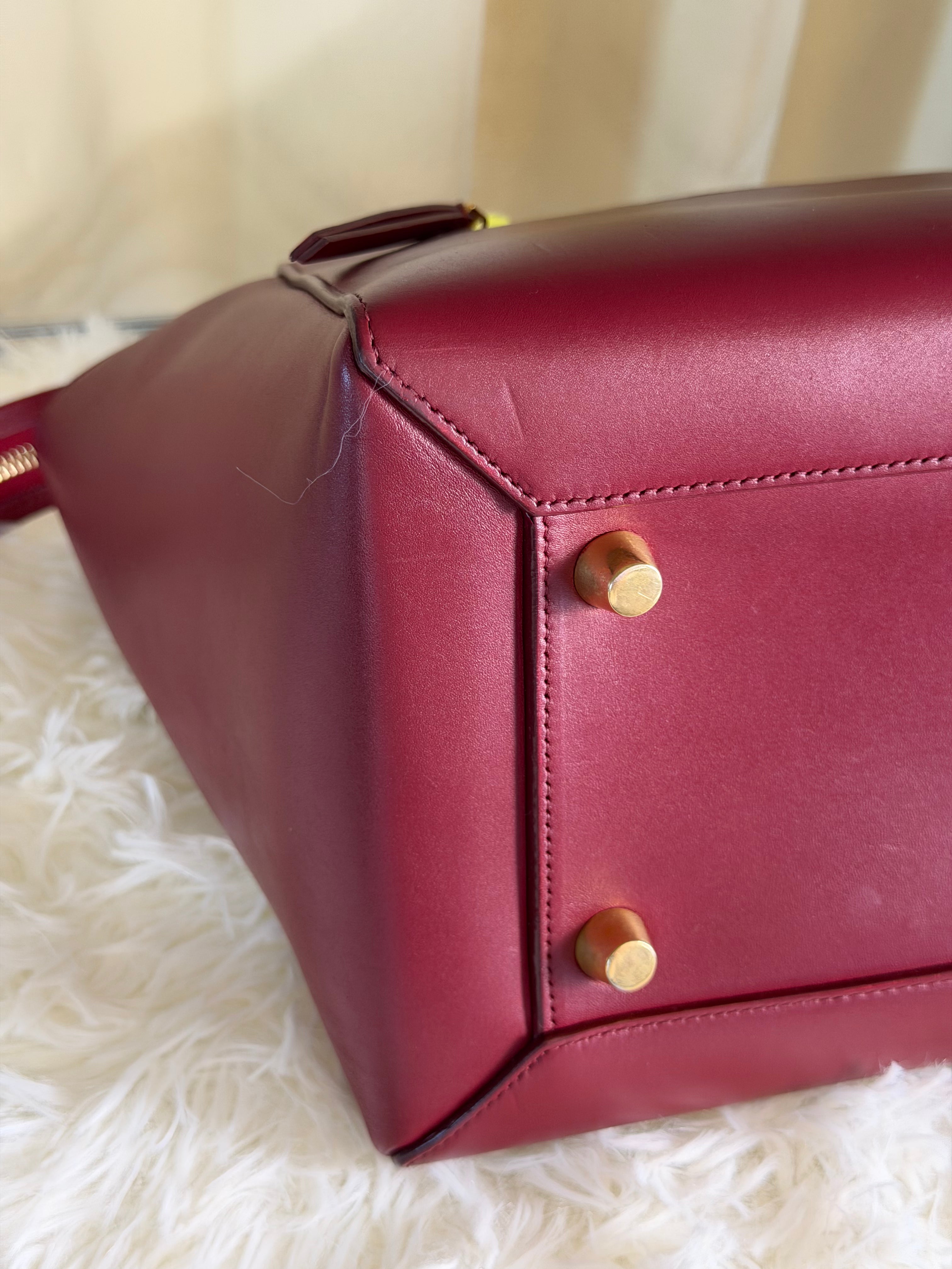 Borsa Céline Belt in Pelle Bordeaux