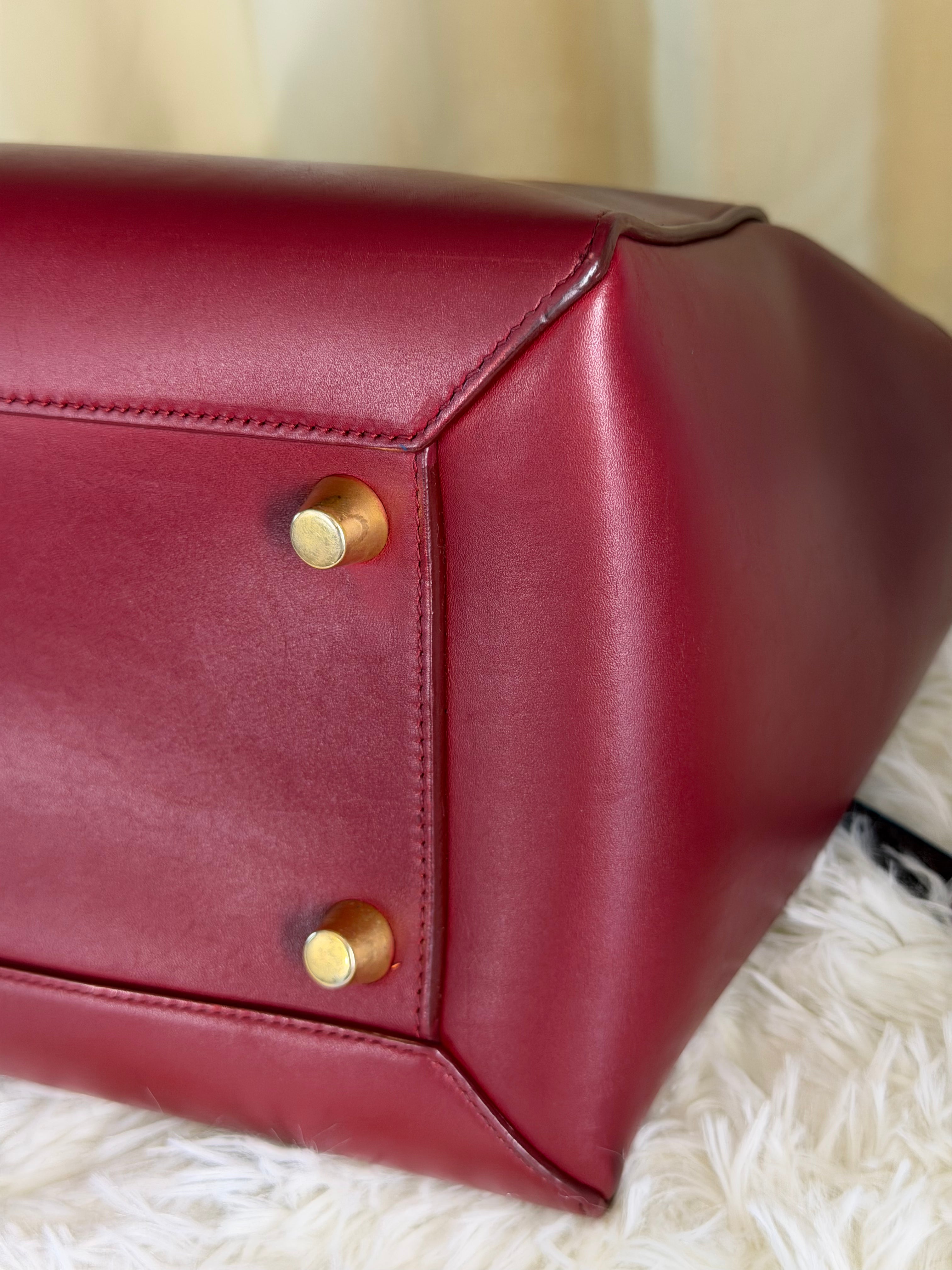 Borsa Céline Belt in Pelle Bordeaux