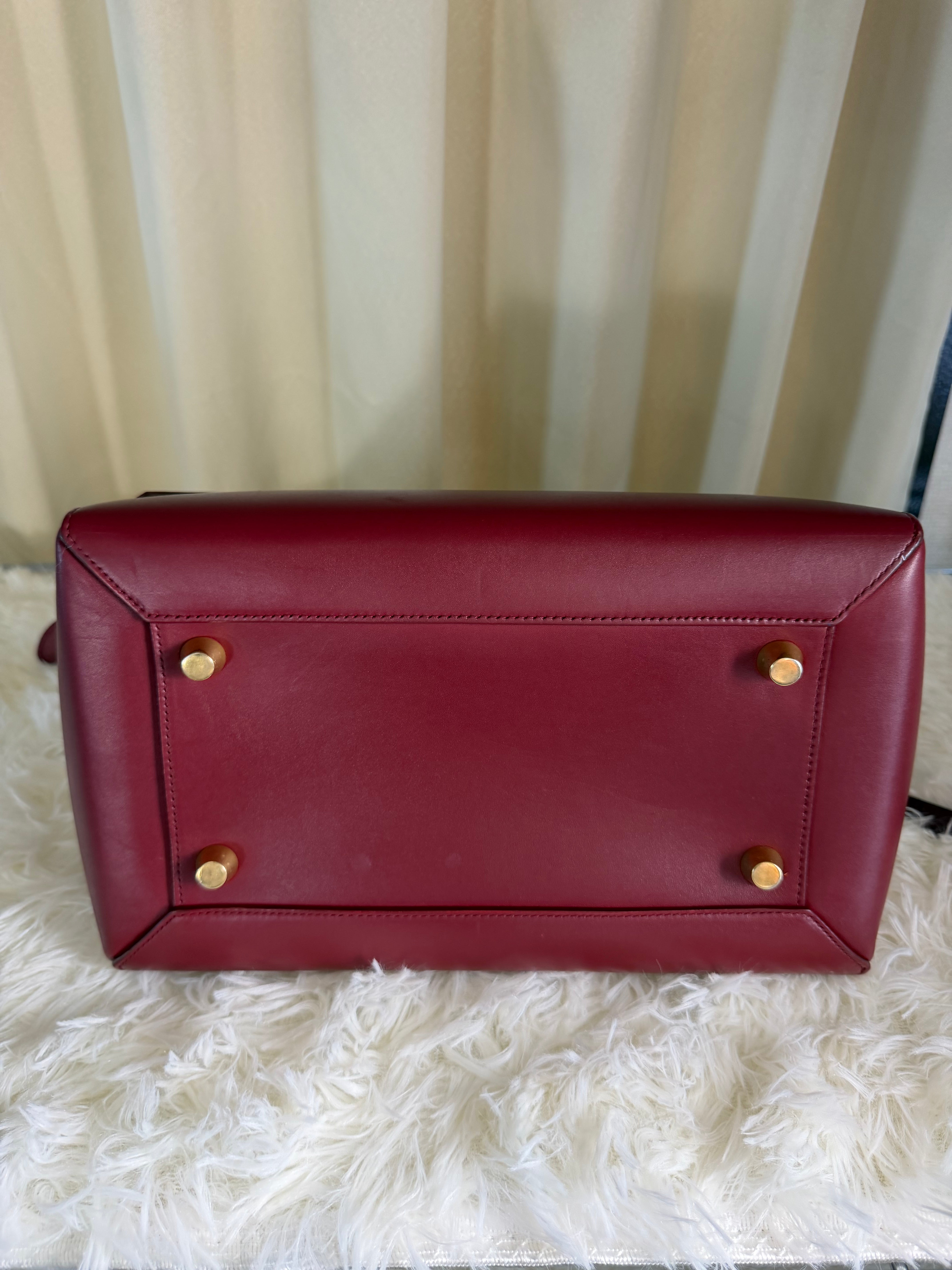 Borsa Céline Belt in Pelle Bordeaux