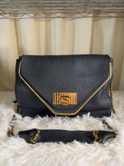 Borsa a Tracolla Chloé Sally in Pelle Nera Martellata