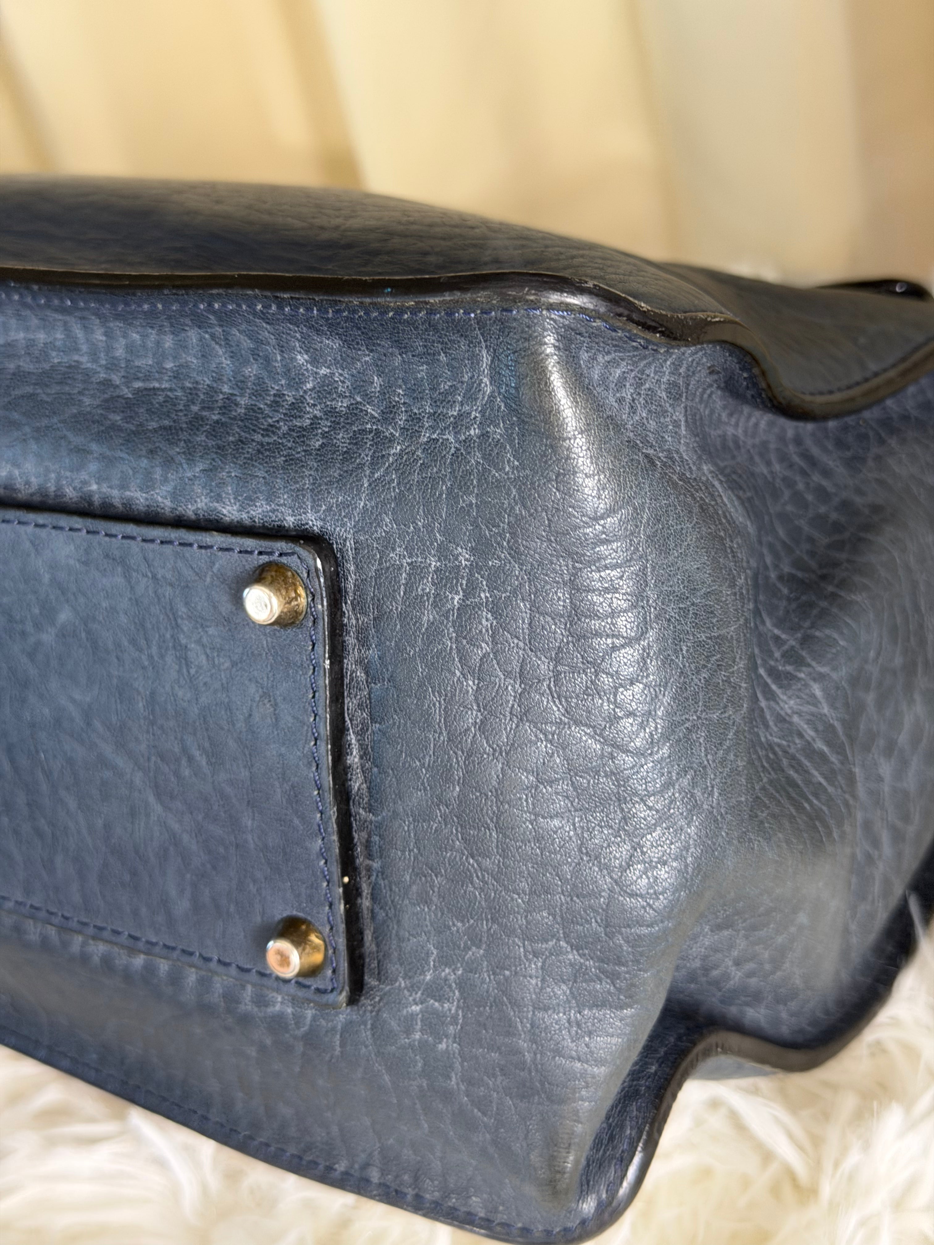 Borsa a Tracolla Chloé Sally in Pelle Nera Martellata