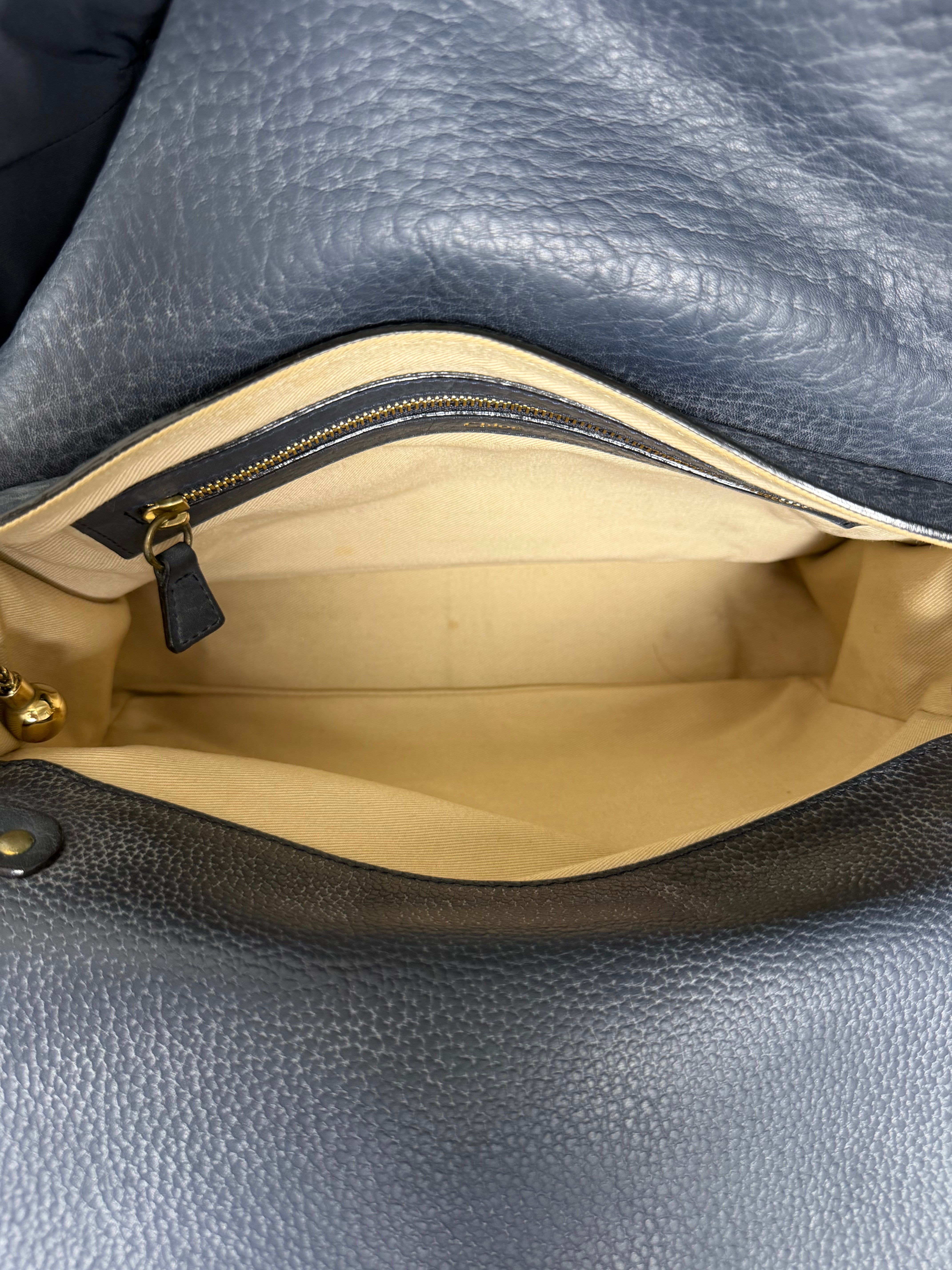 Borsa a Tracolla Chloé Sally in Pelle Nera Martellata